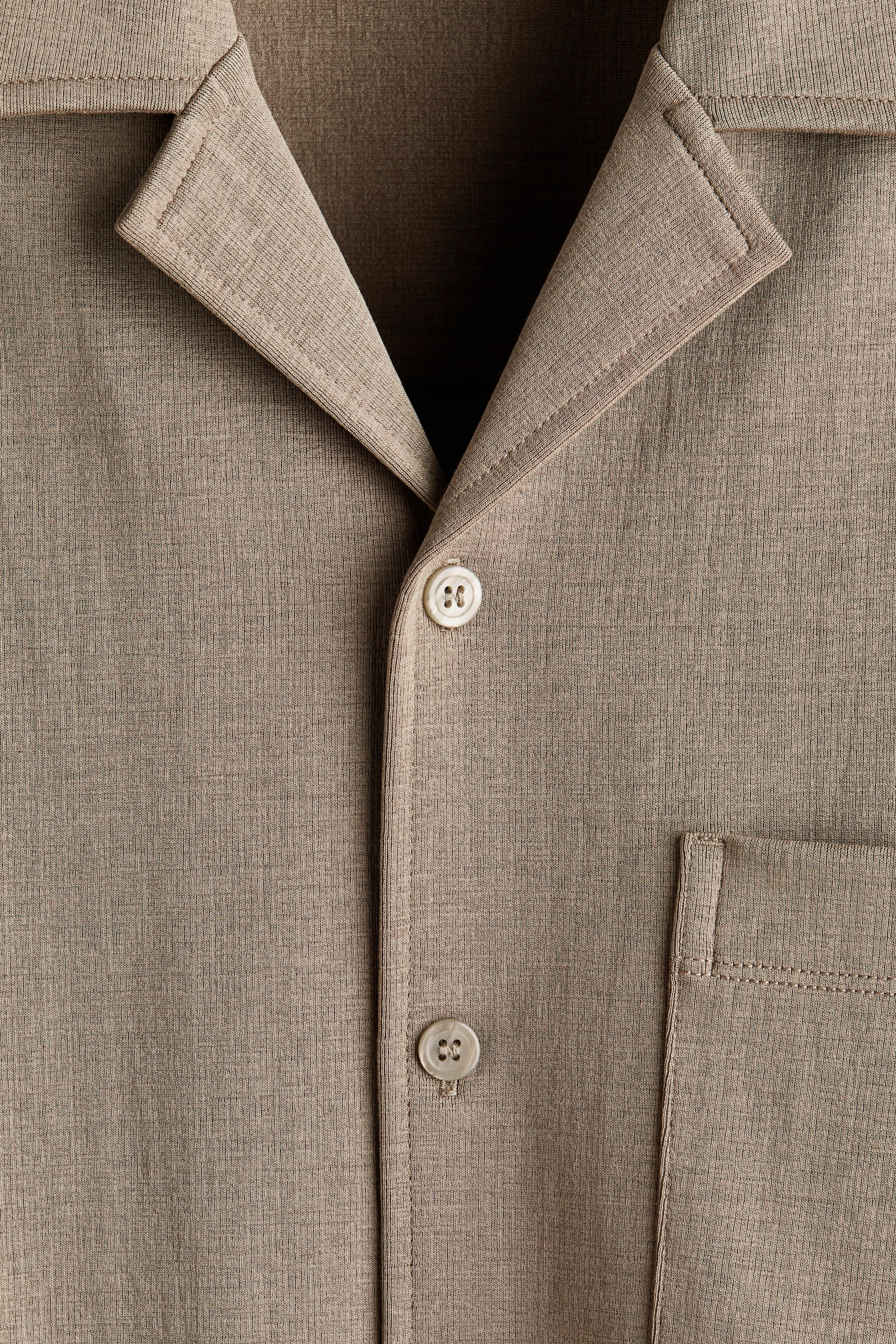 Chemise décontractée à col cubain