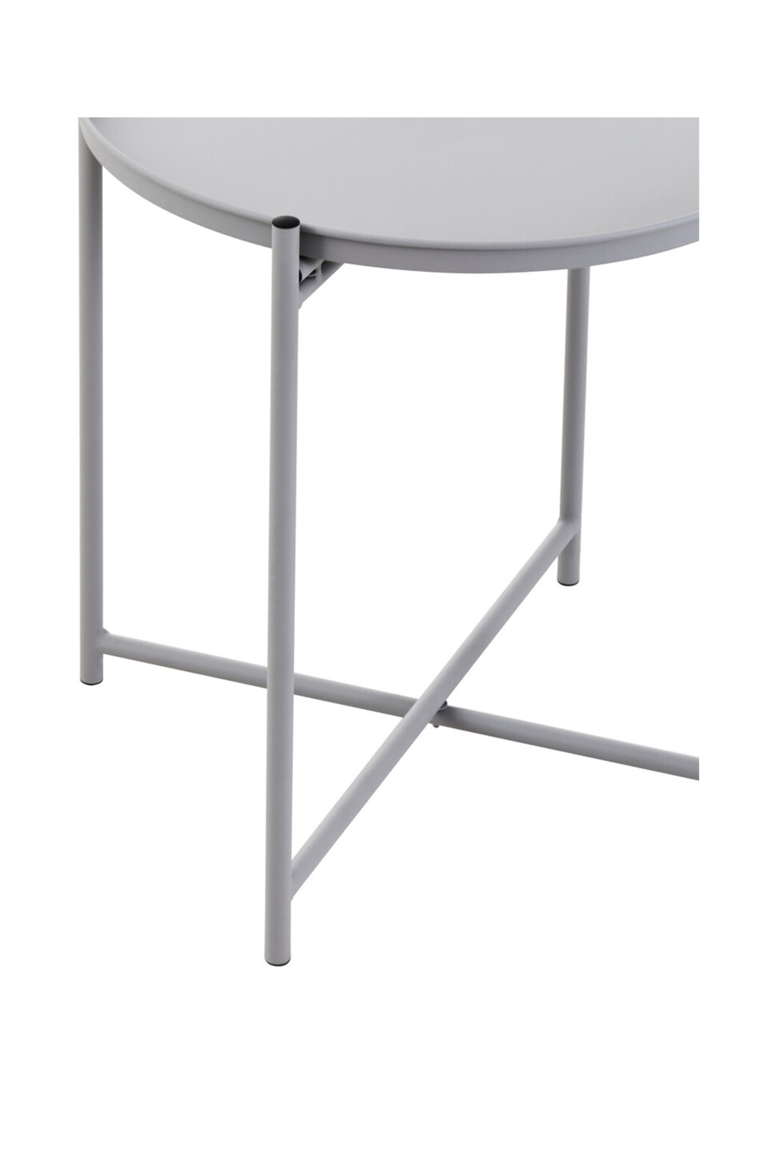 Trosa Iron Side Table - Grey - 5