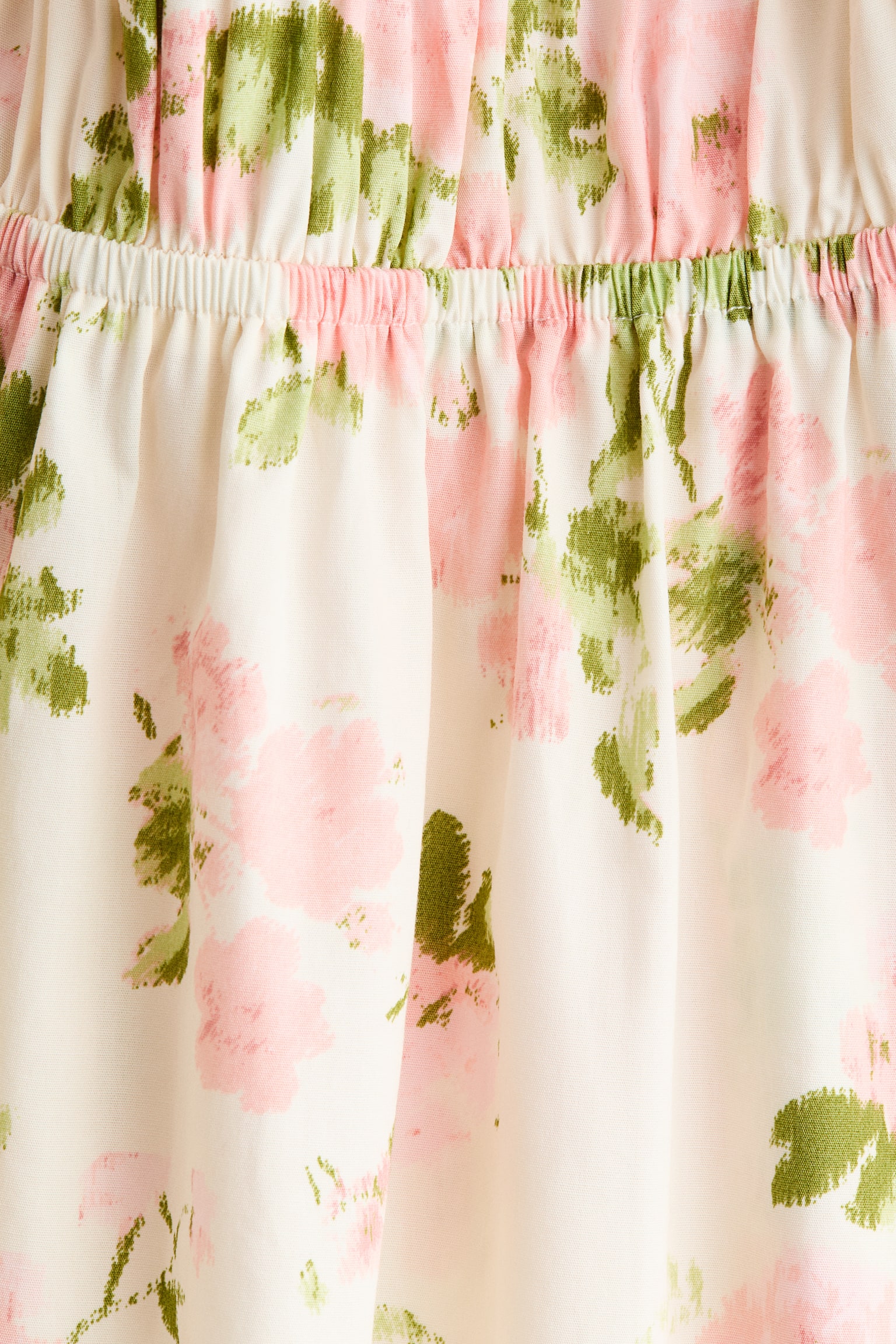 Puff-sleeved poplin dress - 4