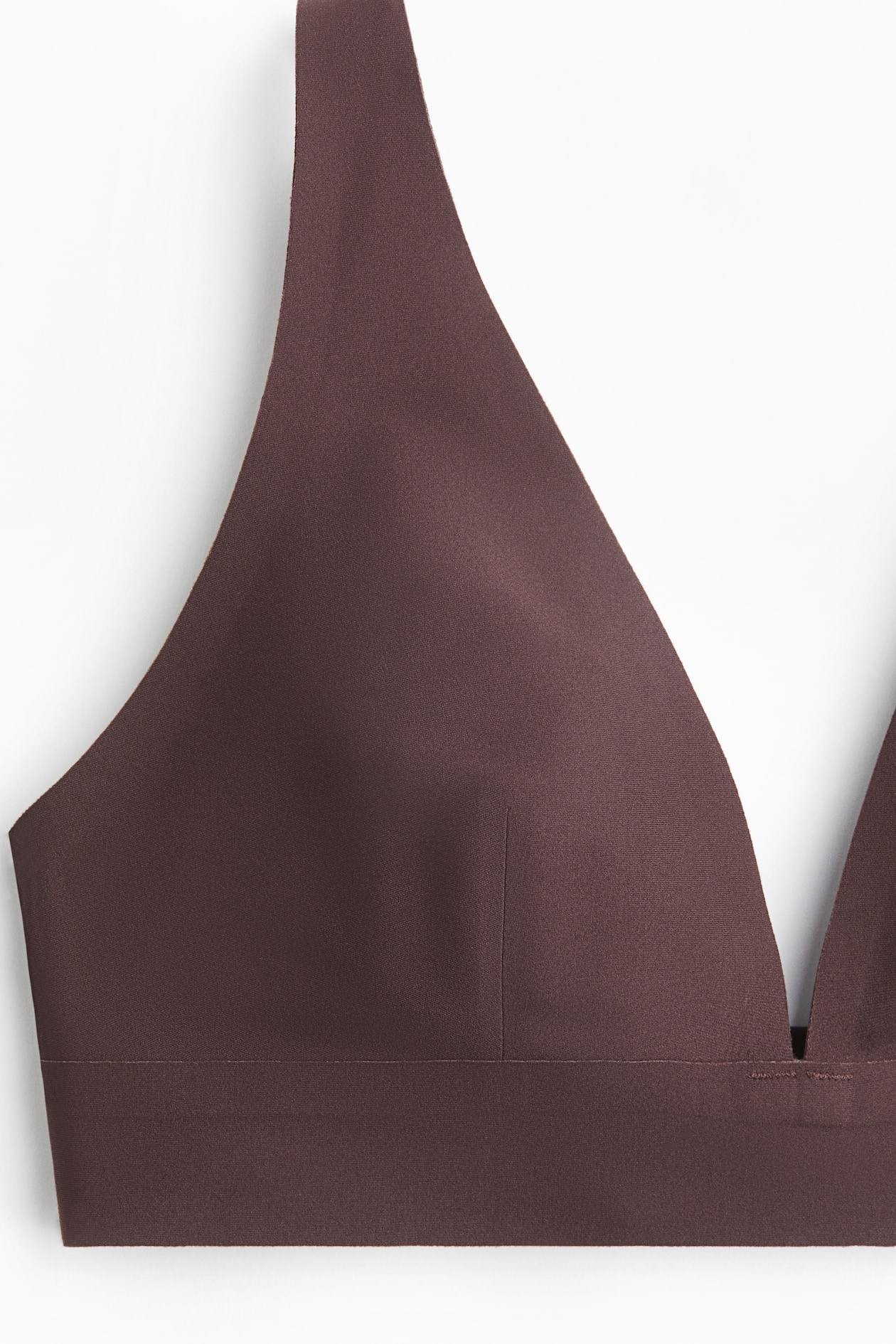 Women's Dark brown Soft microfibre bra | H&M GB