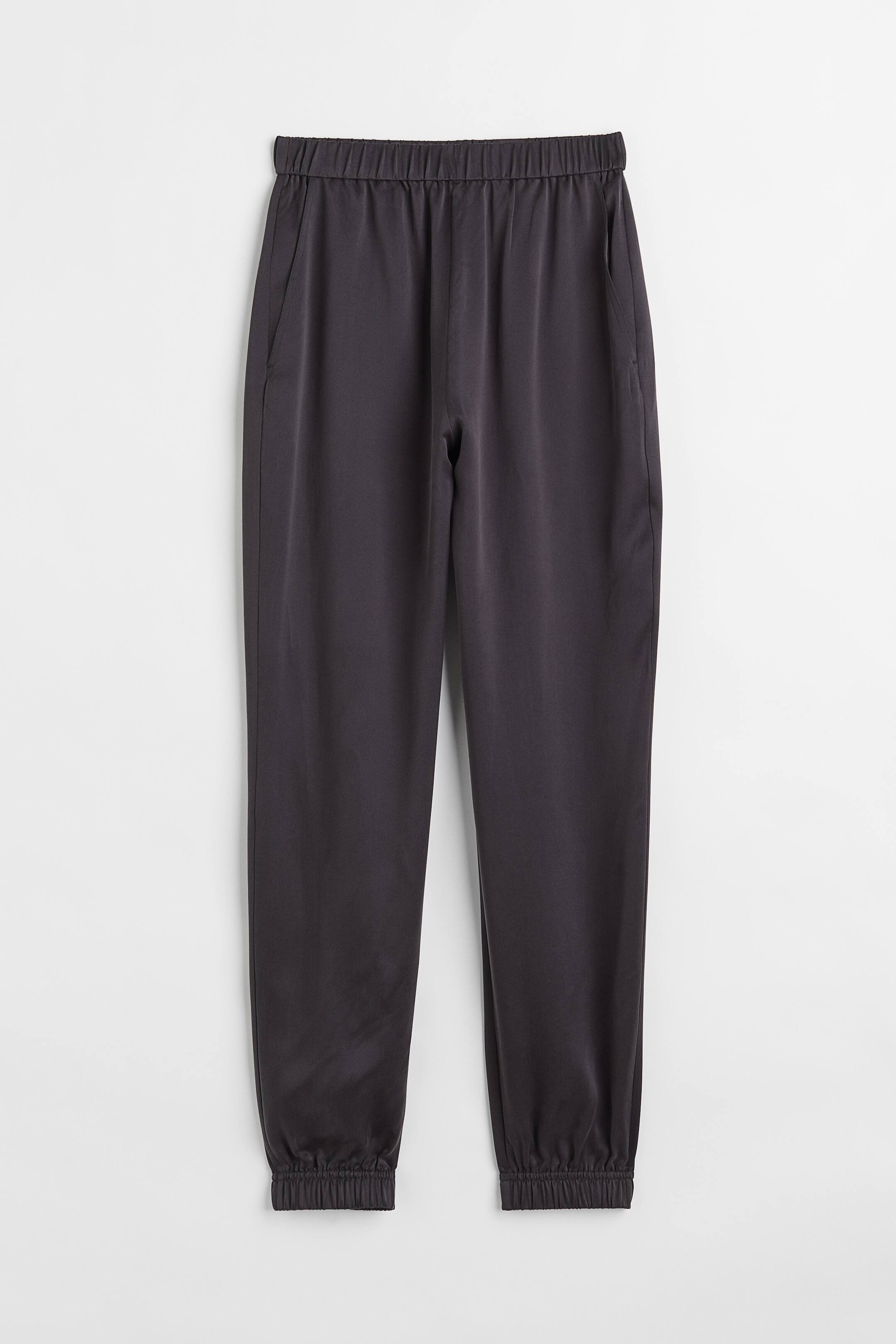 View larger image: Silk joggers - Charcoal grey - Ladies | H&M 1