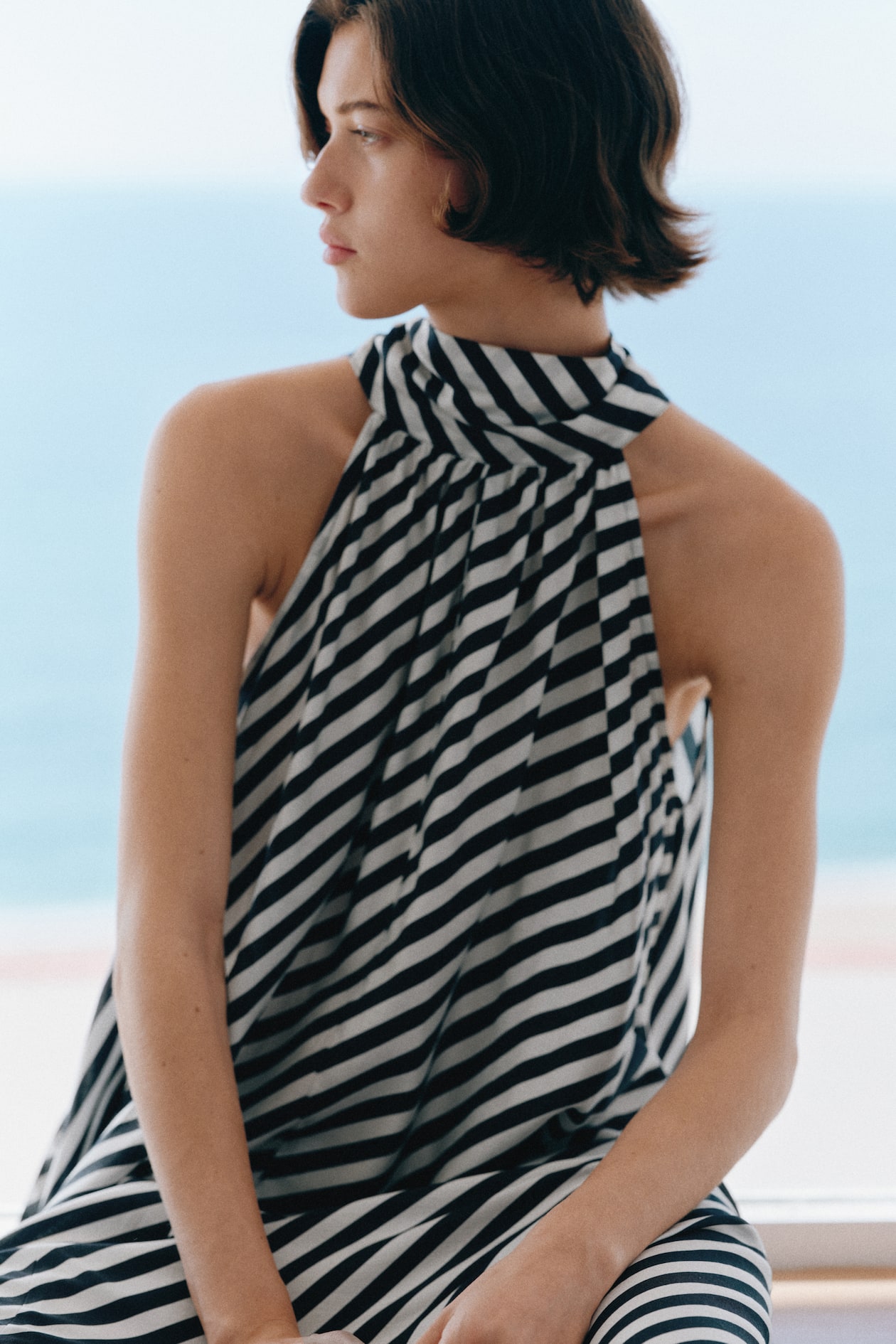 Tie-Detail A-Line Dress - image 5