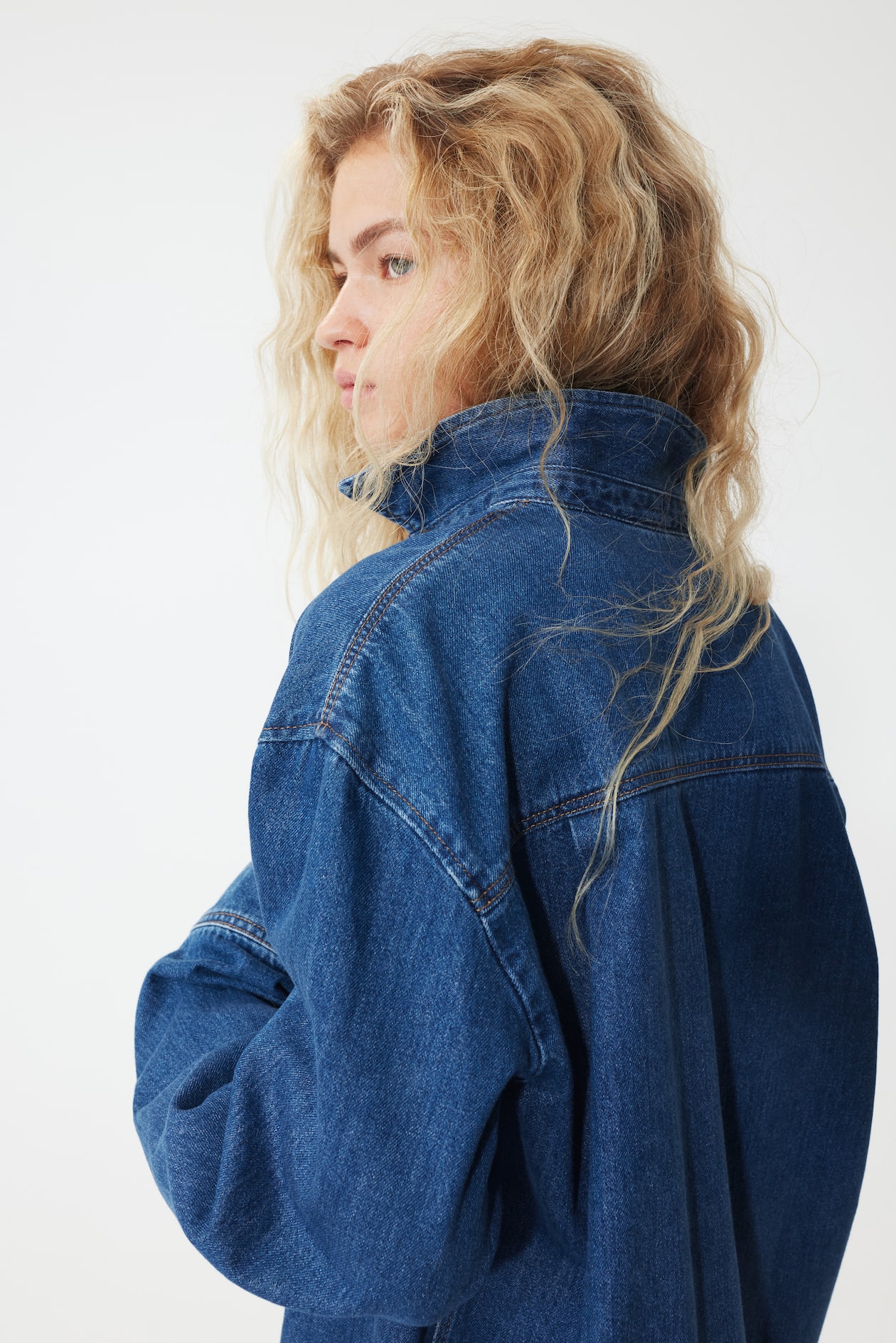Oversized Denim Shirt - image 4