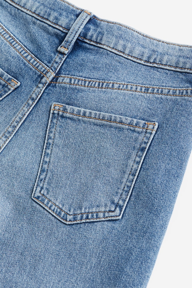 Wide Leg Jeans - Denimblau/Grau/Helles Denimblau/Schwarz - 3