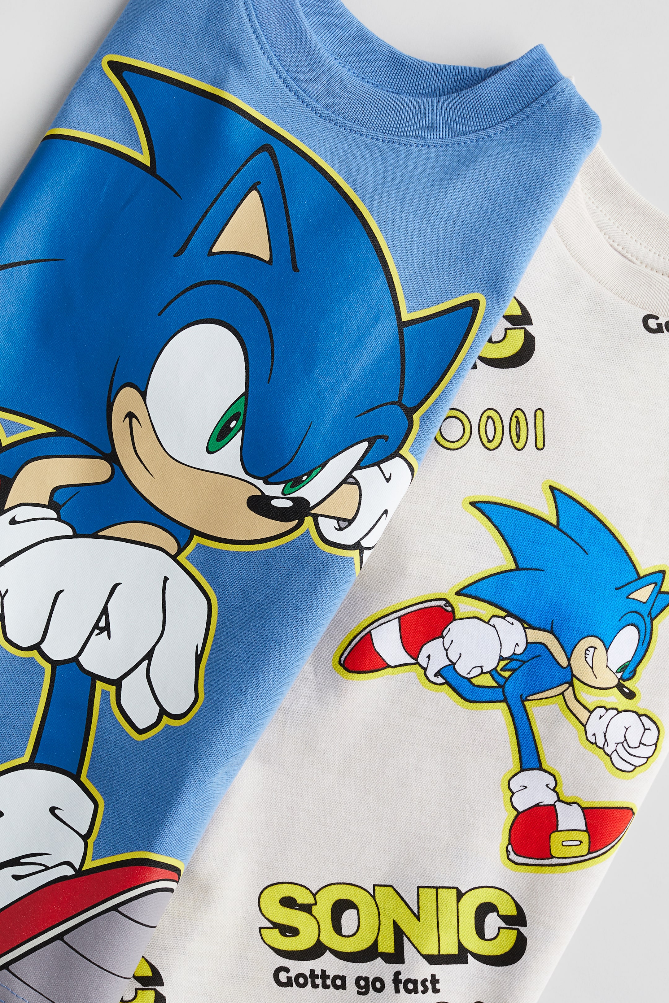 2-pack T-shirts - Blue/Sonic the Hedgehog - Kids | H&M US