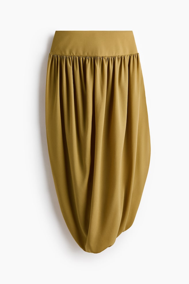Bubble-Hem Tulip Skirt - Dark beige/Dark gray - 1