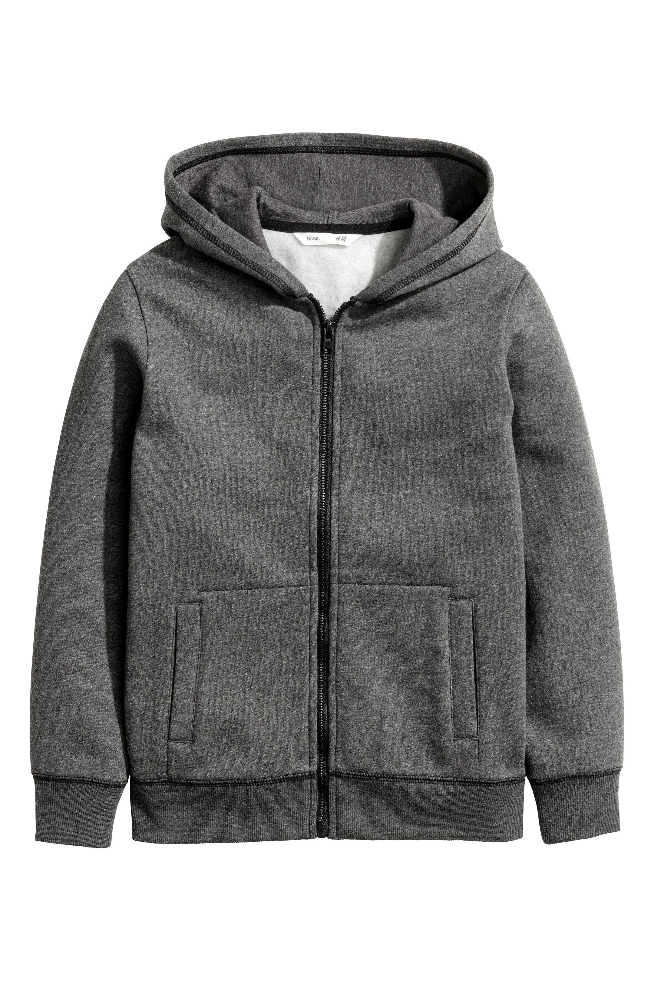 Näytä suurempi kuva: Huppari - Tumma harmaameleerattu - Kids | H&M FI 1