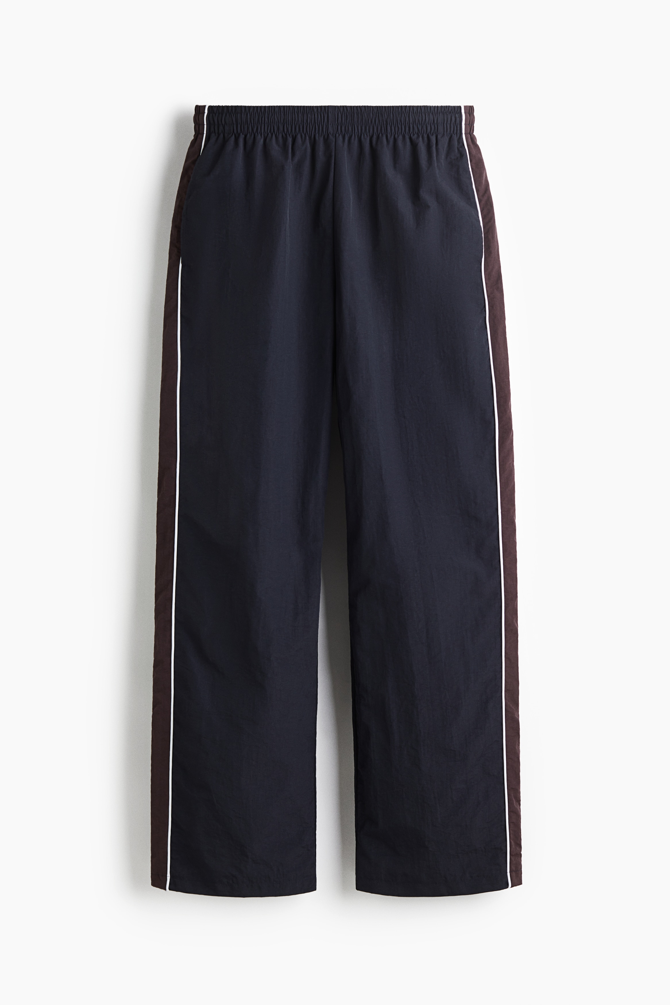 Trackpants - Relaxed Fit - Marineblauw/bordeauxrood