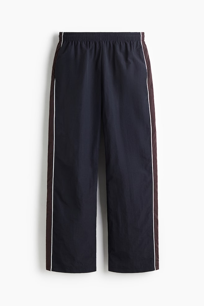 Pantaloni de trening Relaxed Fit - Bleumarin/roșu-burgund - 1