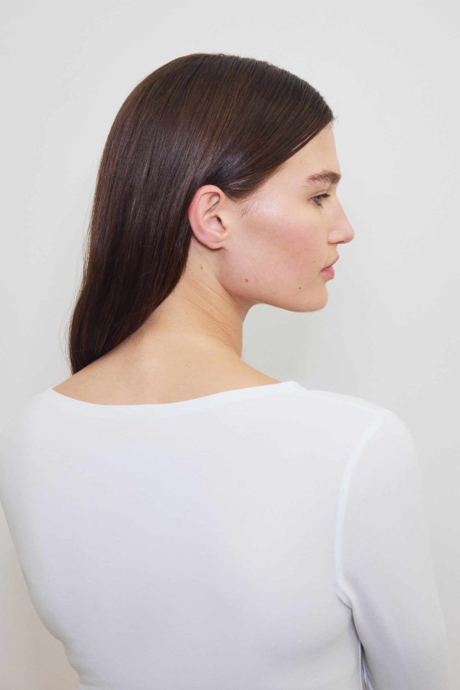 Топ Warming Slim Fit із довгими рукавами - Білий/Чорний/Темно-коричневий/Бежевий - 6