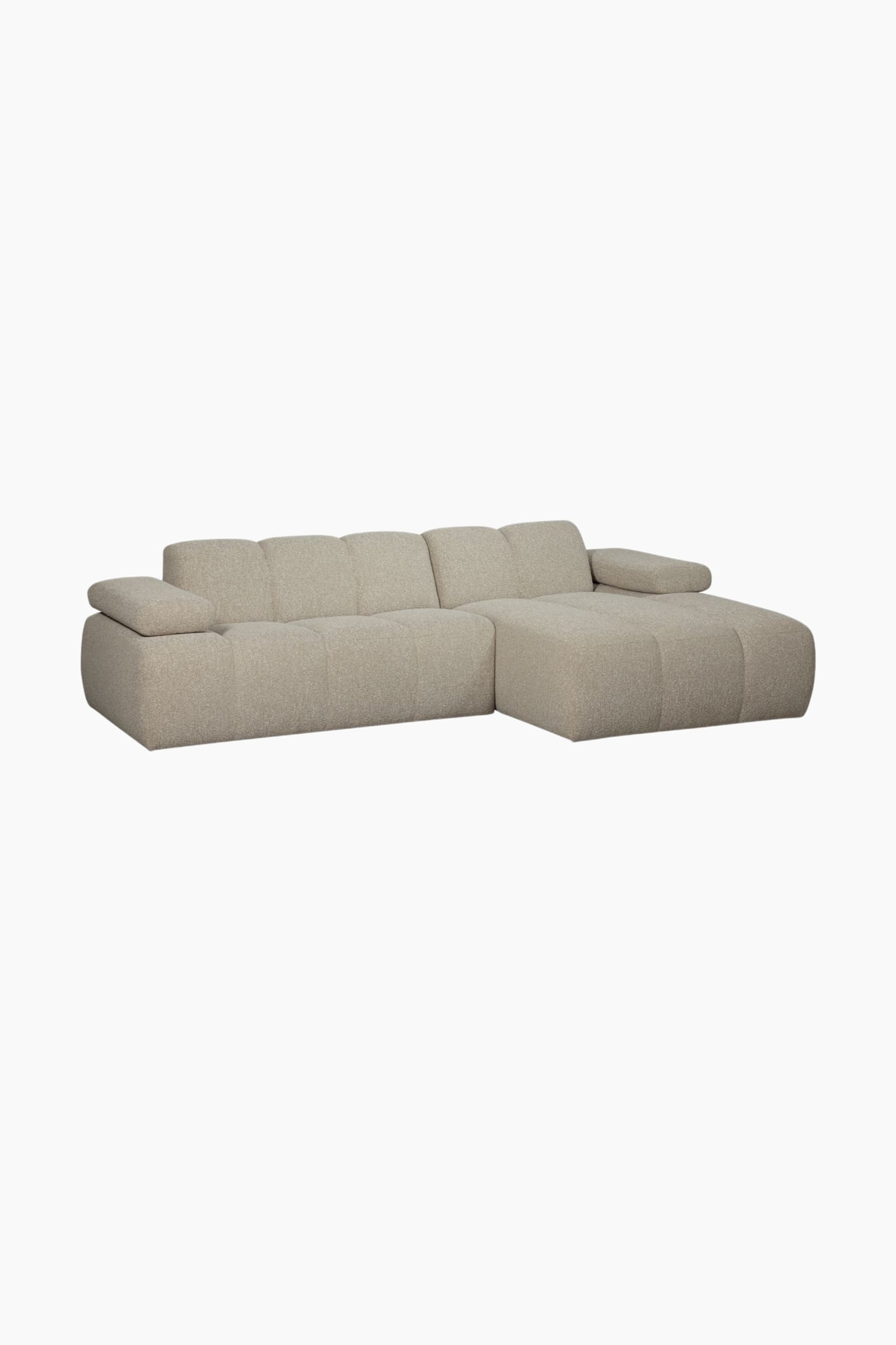 Mojo Chaise Longue Droite - Beige - 4