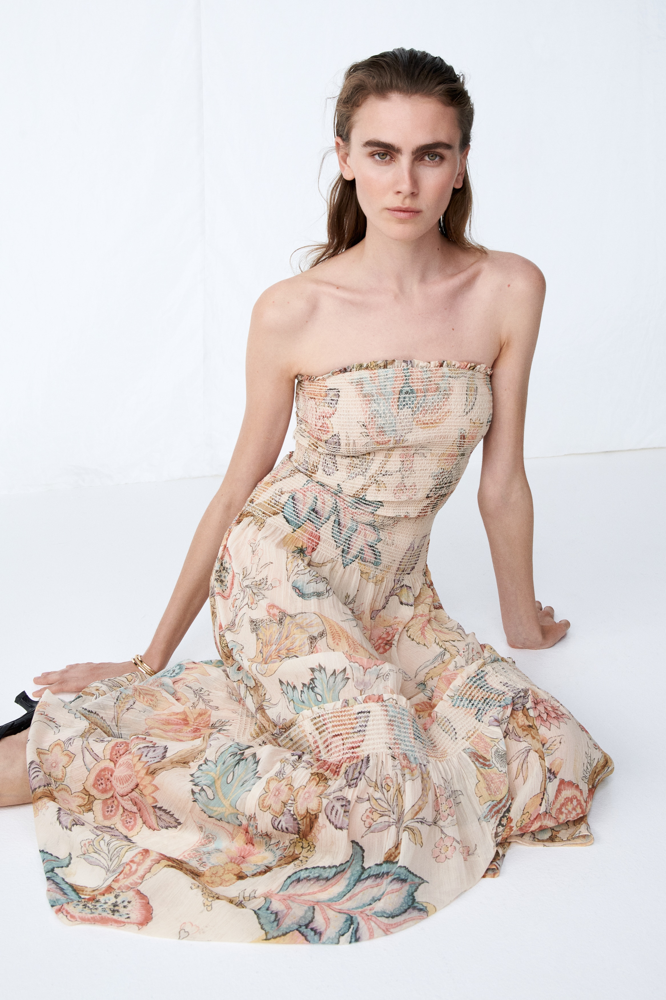 Smocked Bandeau DressModel