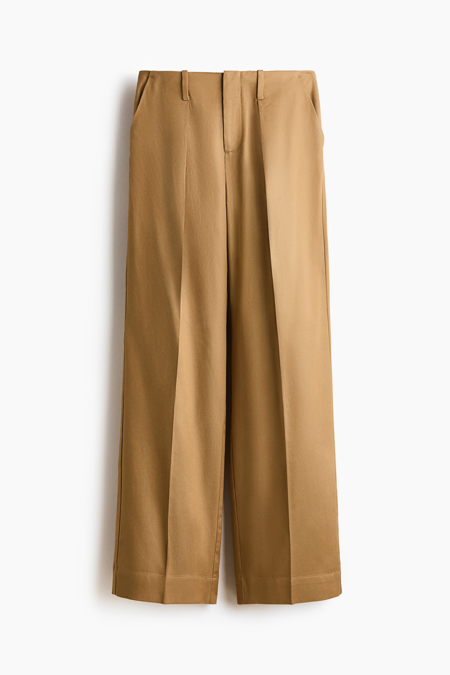 Женские брюки H&M Dress Pants, цвет: Тёмный бежевый — фото 1