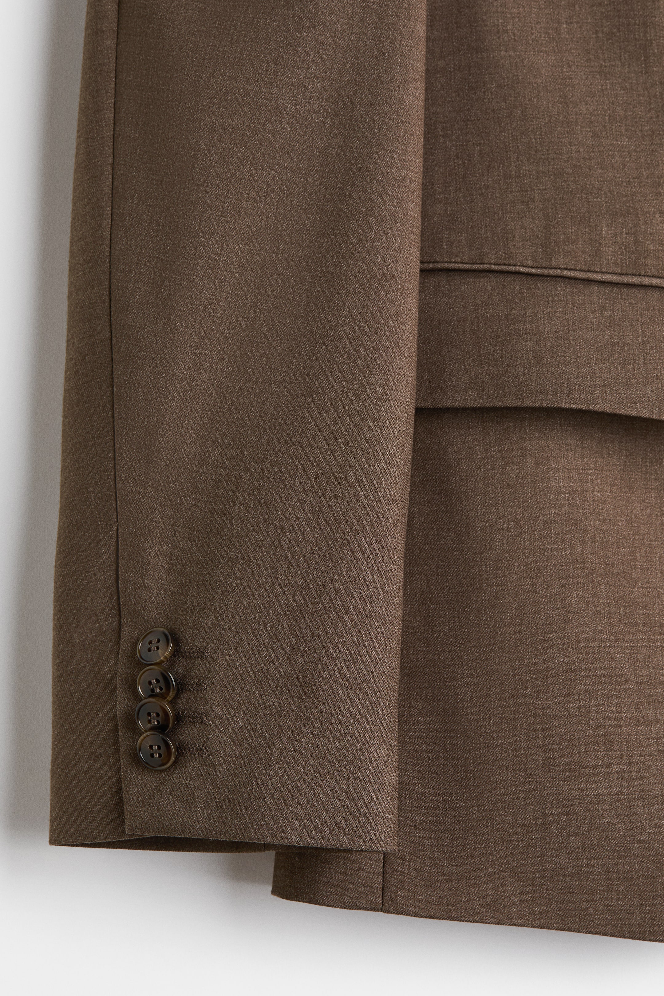 拡大画像を表示: レギュラーフィット シングルブレストジャケット - ダークベージュ - Men | H&M JP 7