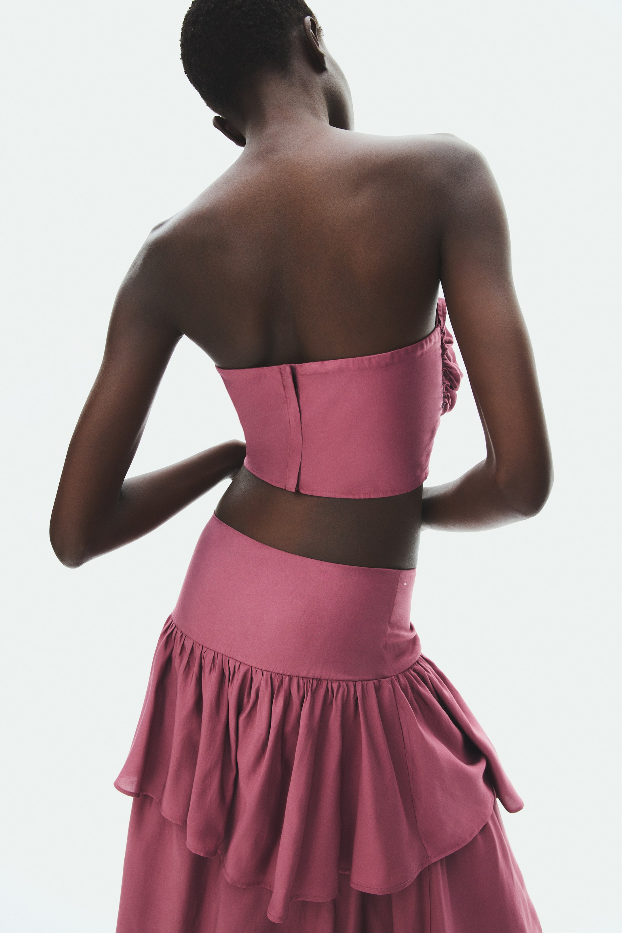 Viscose-Blend Bustier Top