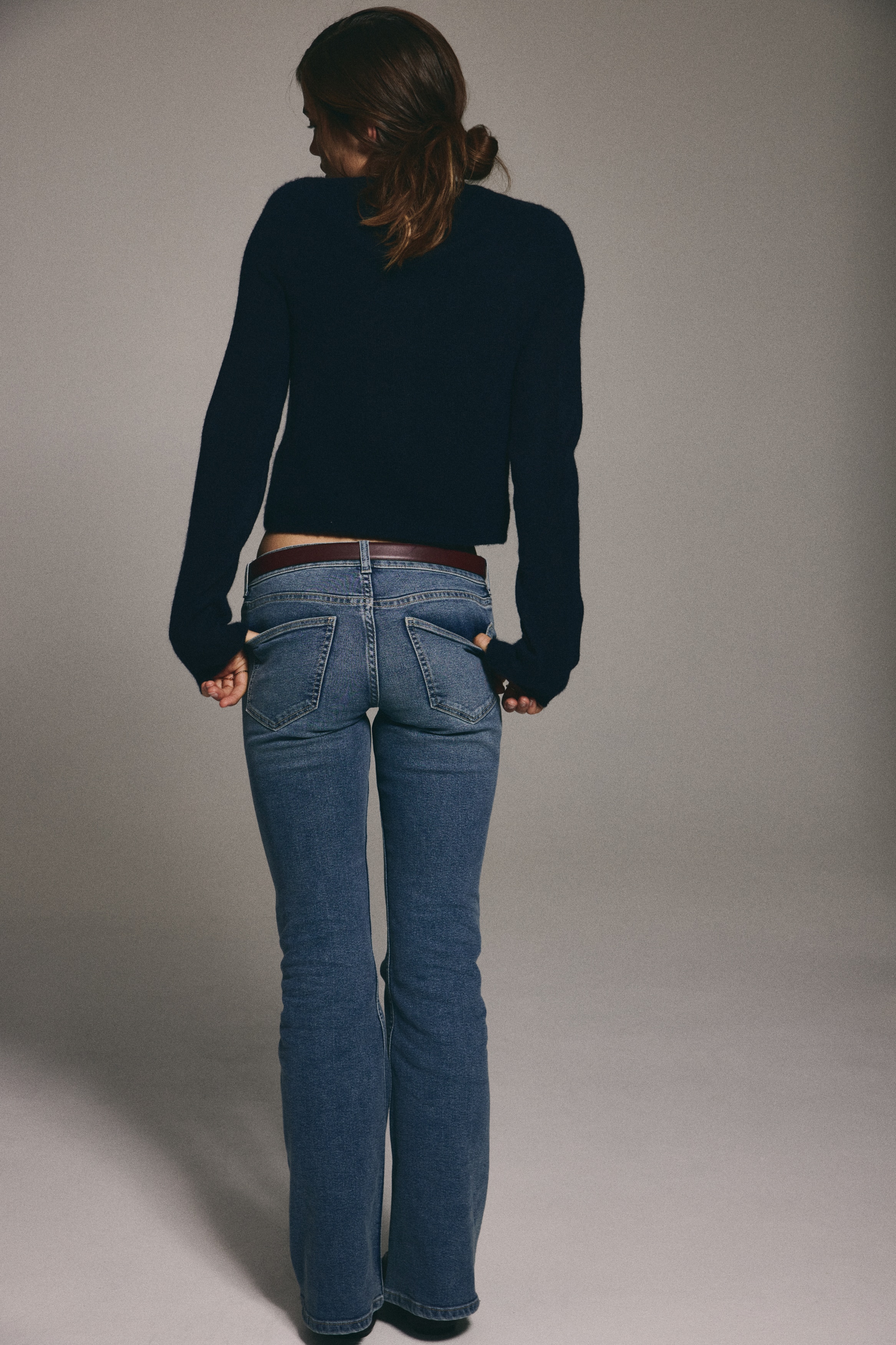 Flared Low Jeans