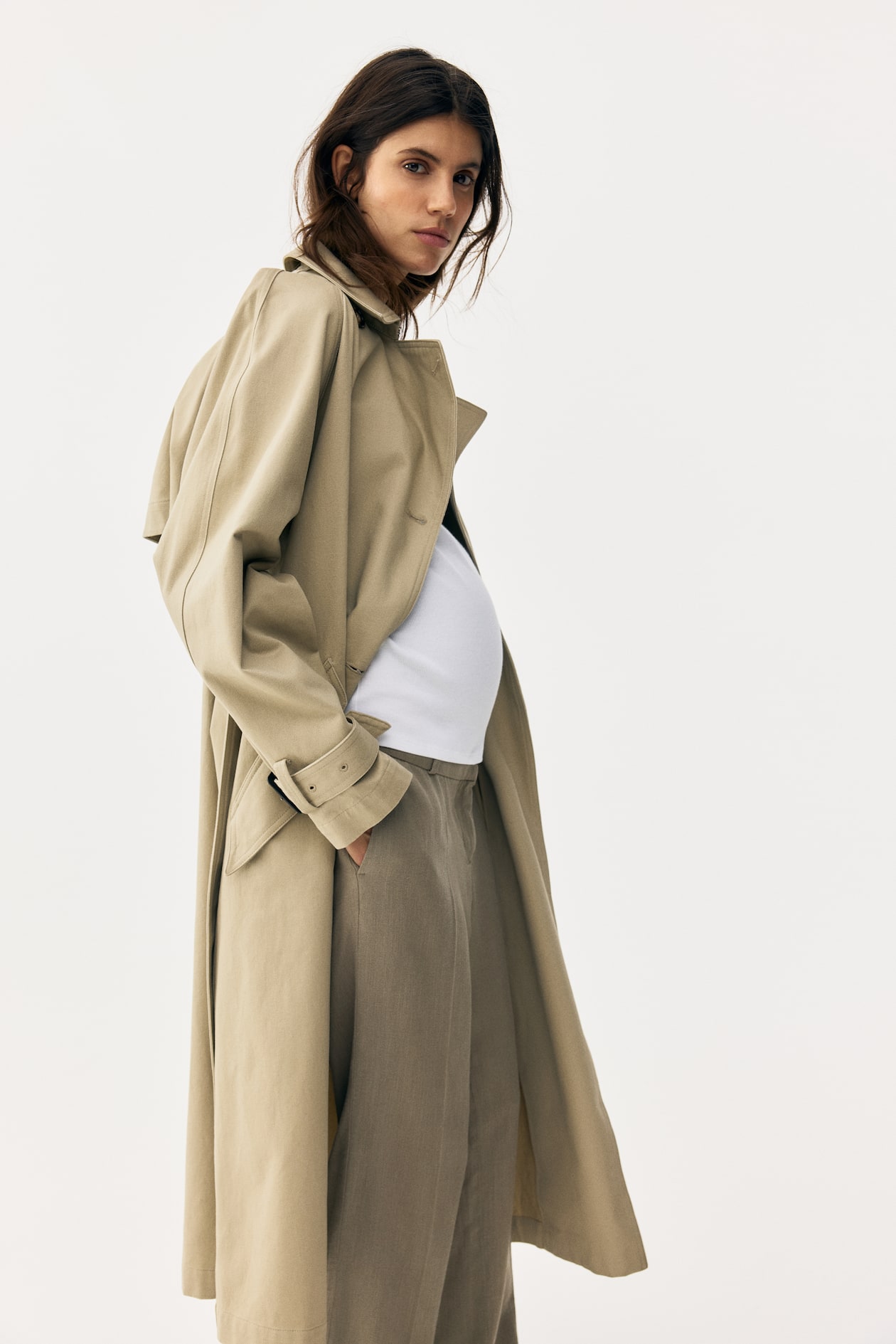 MAMA Linen-Blend Dress Pants - image 5