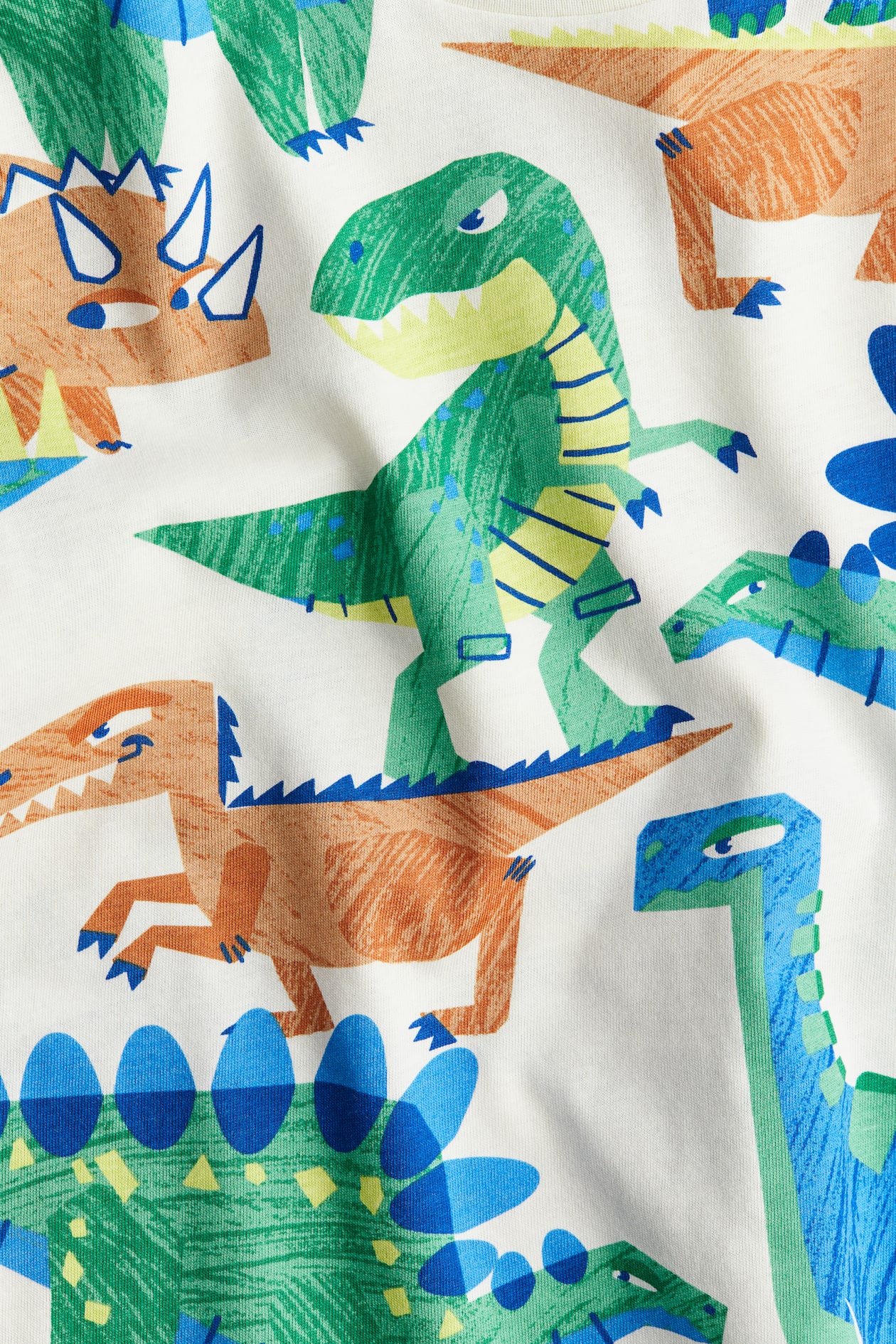 Printed T-shirt - White/dinosaurs - Kids | H&M US