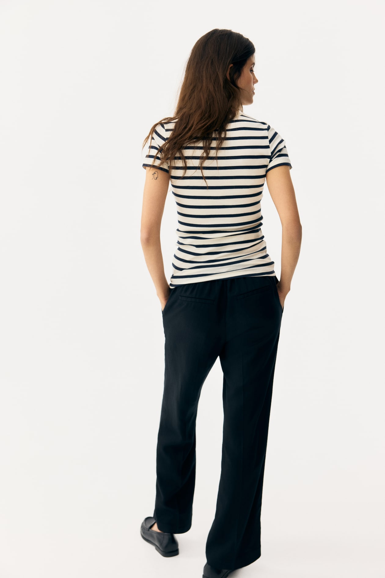MAMA Linen-Blend Dress Pants - image 4