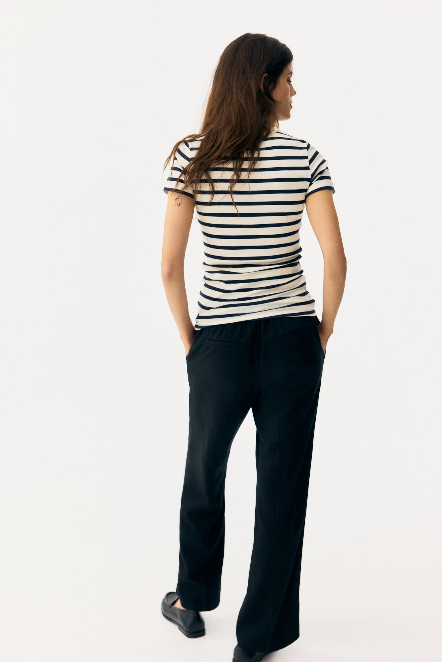 MAMA Linen-blend tailored trousers - Black/Khaki green/Dark brown/Light beige - 5