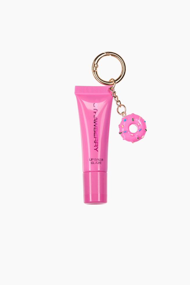 Lip glaze charm - Pink/Strawberry - 1