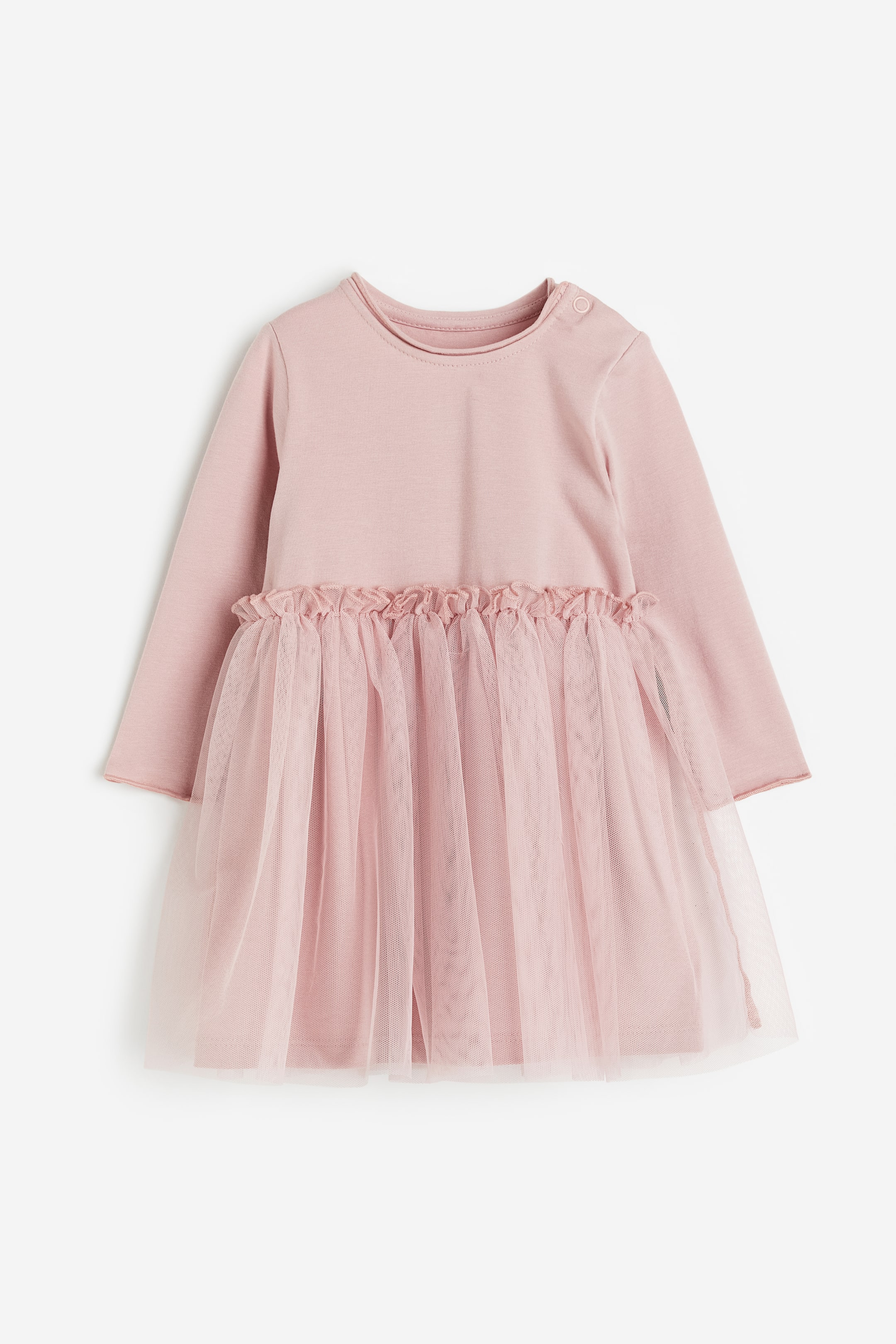 Tulle-skirt Jersey Dress