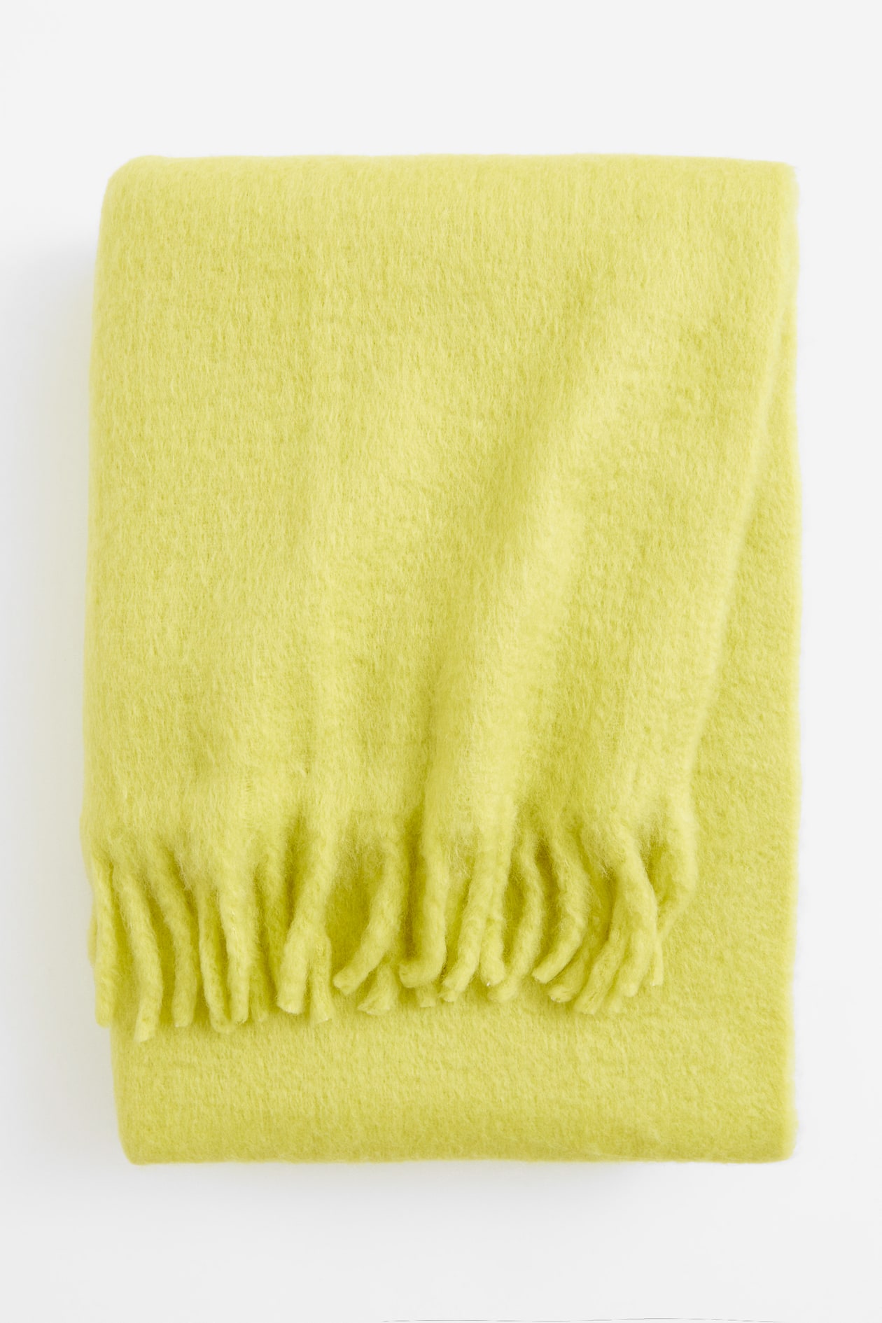 Woolblend blanket Lime green Home All H&M IE