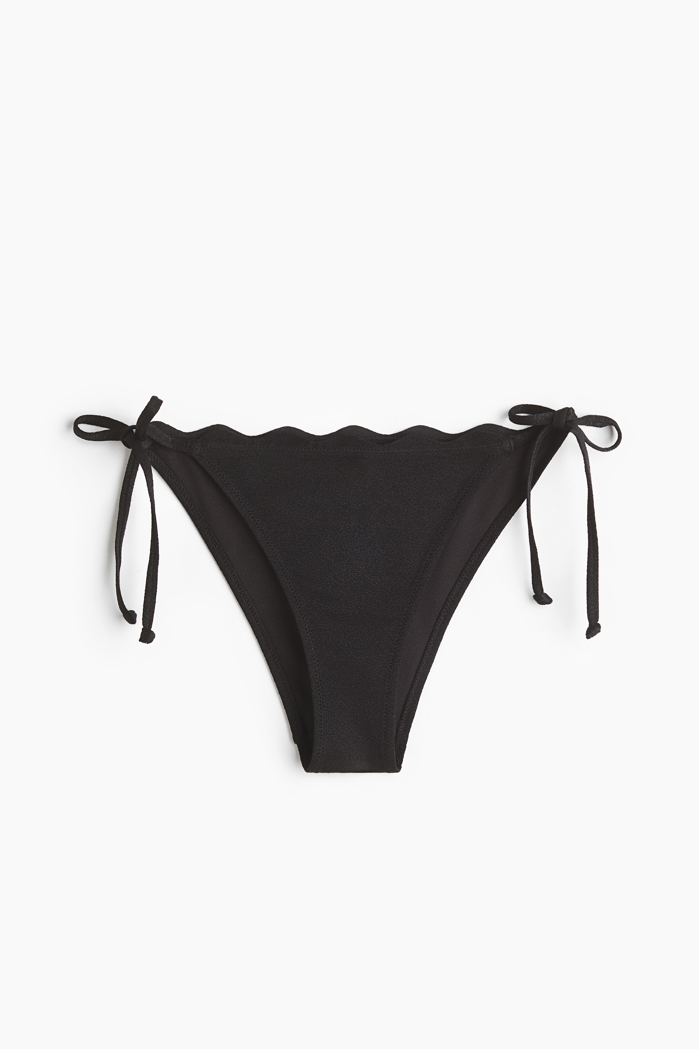 Cheeky Tie tanga bikini bottoms - Schwarz