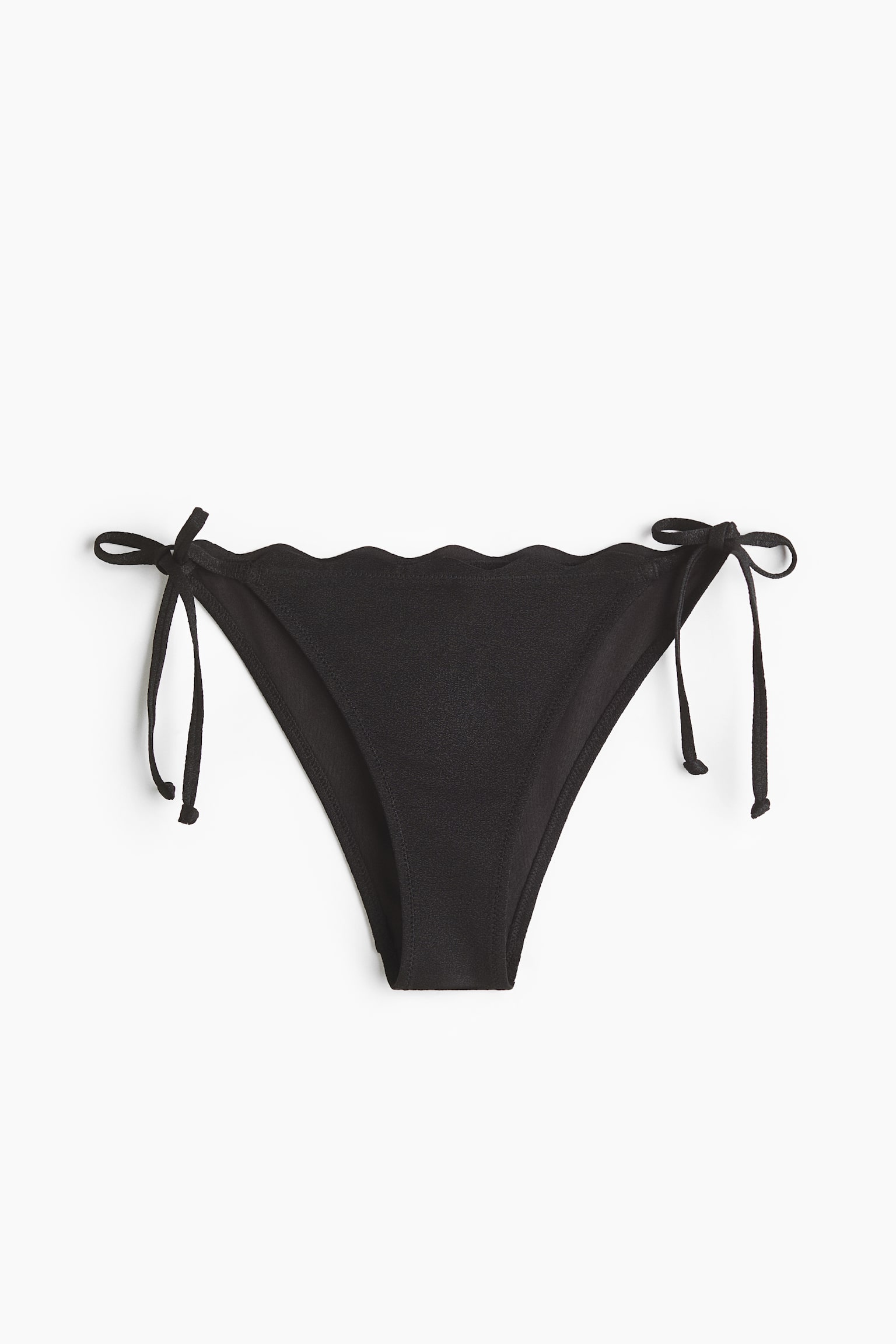 Cheeky Tie tanga bikini bottoms - Black - 2