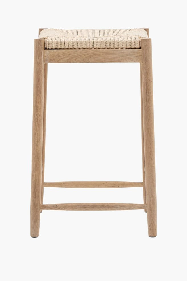 Rope Wooden Stool - Natural - 1