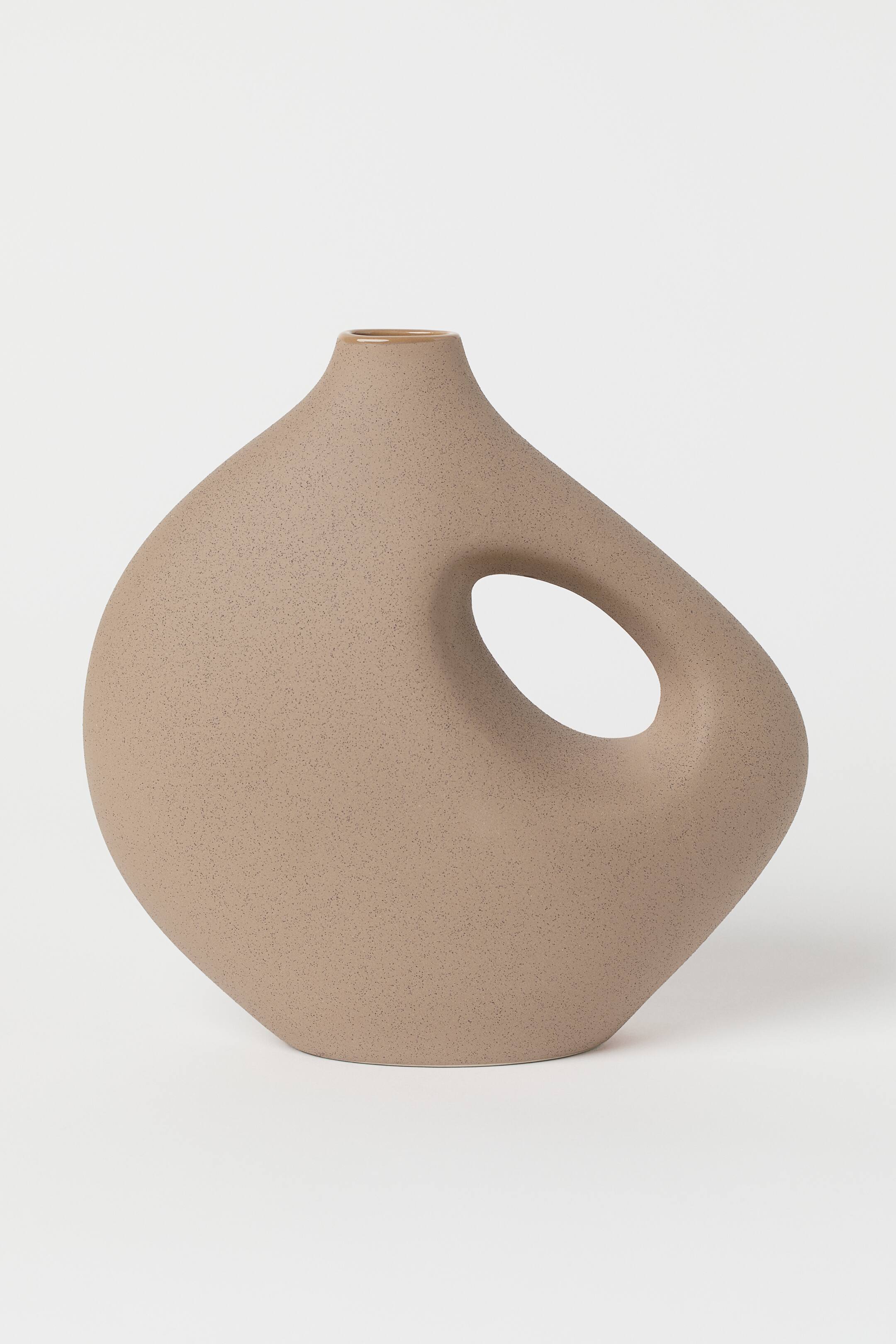 Vase aus Steingut - Beige - Home All | H&M DE