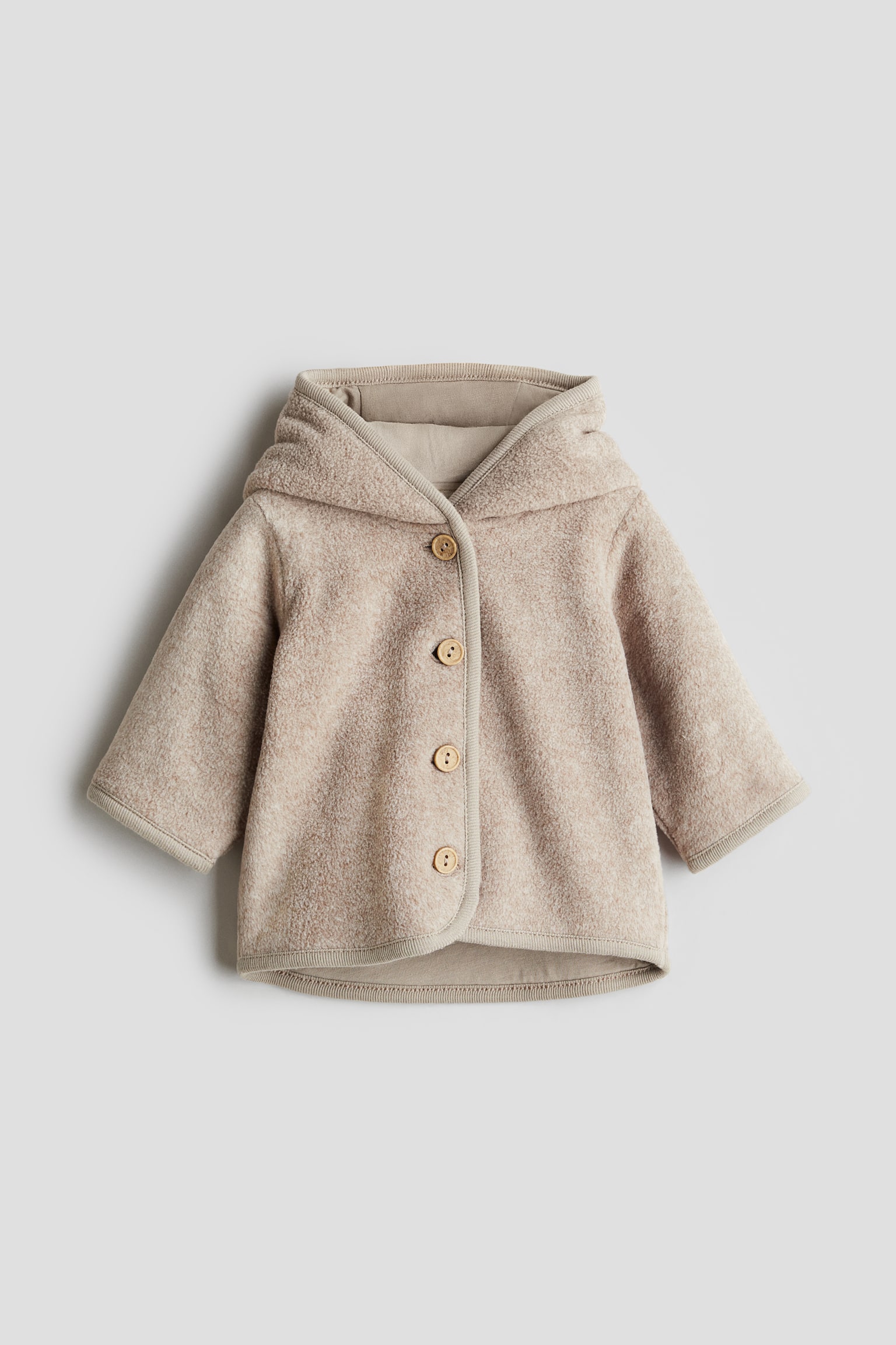 Pile jacket - Light dusty mole/Beige - 1