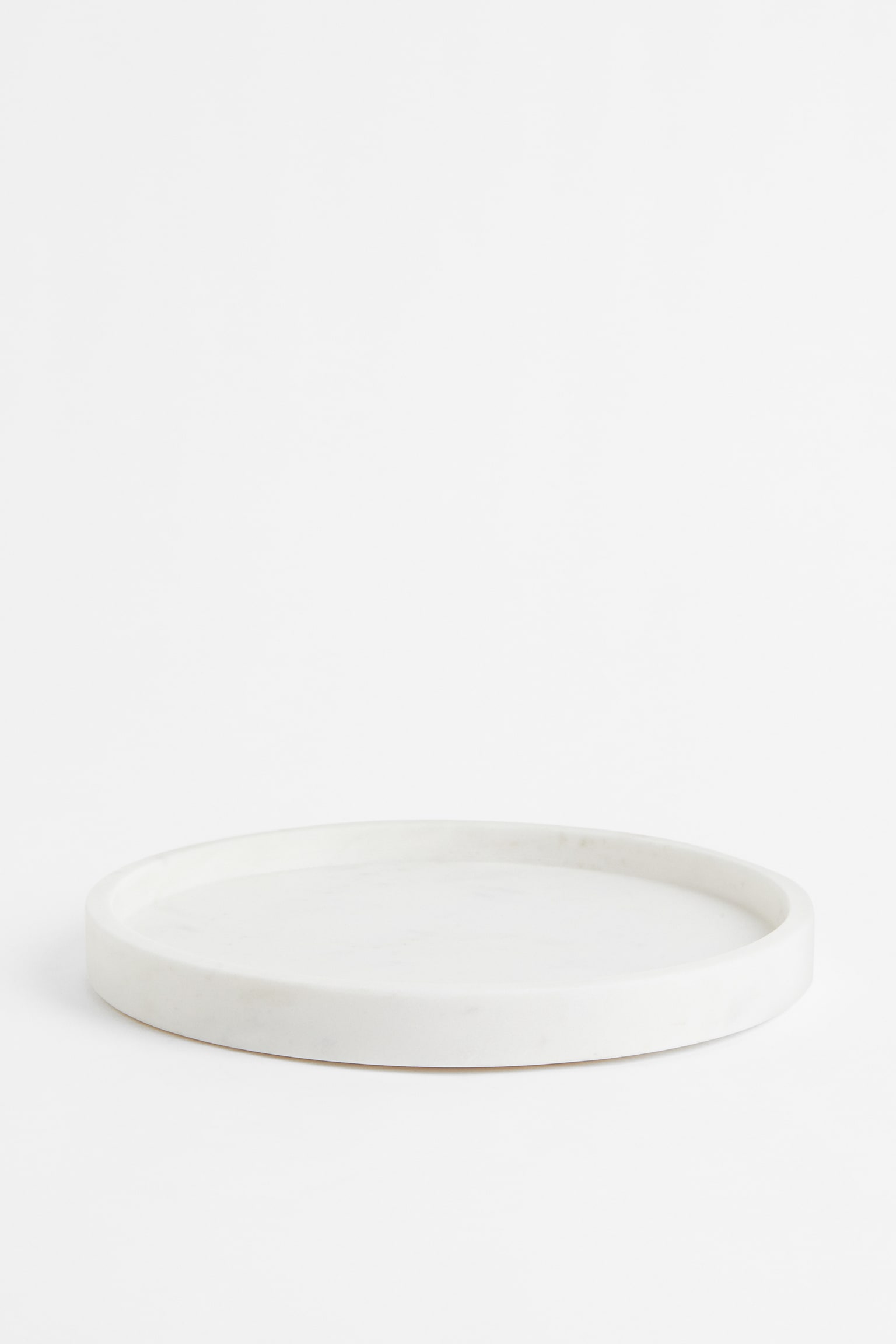 Round marble tray - White/Marble - 1