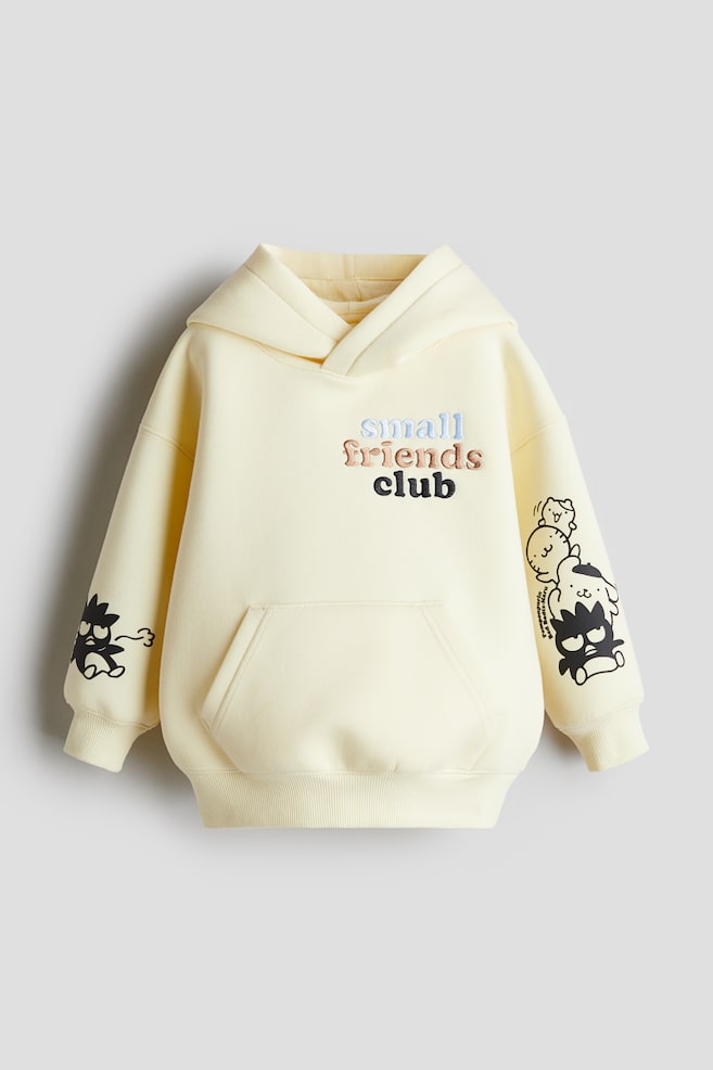 Scuba-Hoodie mit Motivdetails - Hellgelb/Friends Club - 1