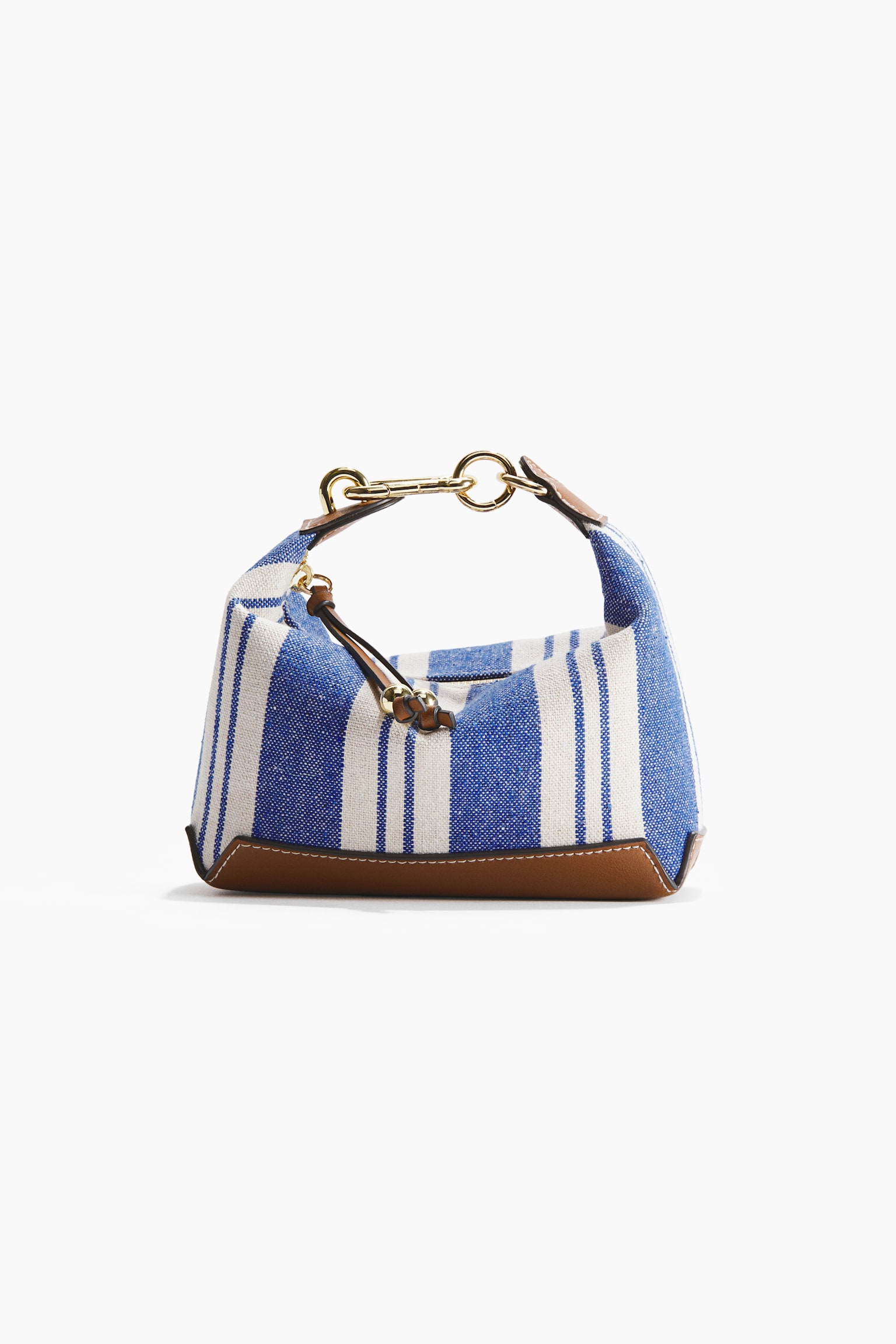 Женская сумка H&M Small Canvas Handbag, цвет: Синий / Полосатый — фото 4