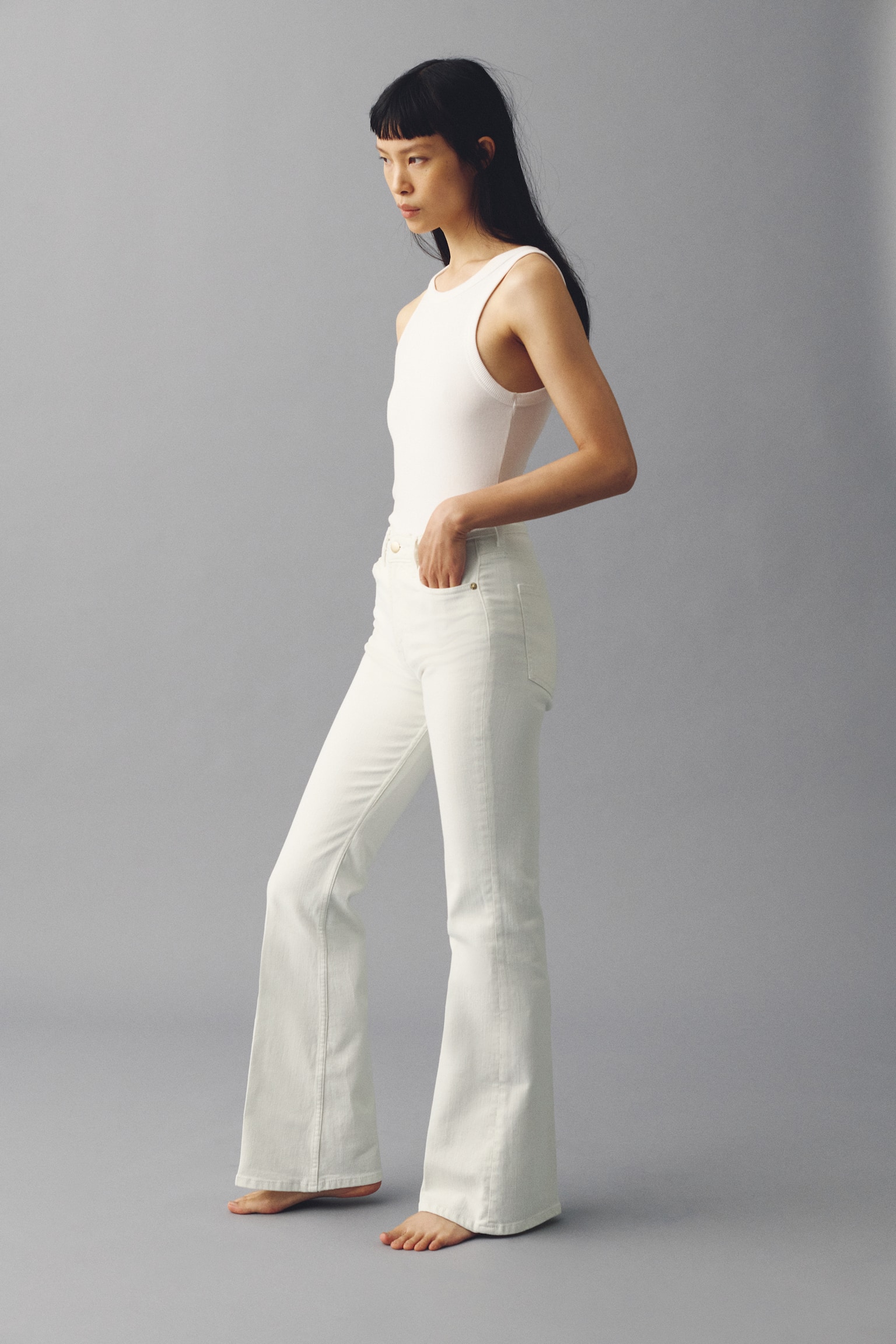 Flared High Jeans - Bela/Tamna teksas plava/Tamnosiva/Teksas plava/Teksas plava/Teksas plava/Teksas plava/Svetla teksas plava - 3