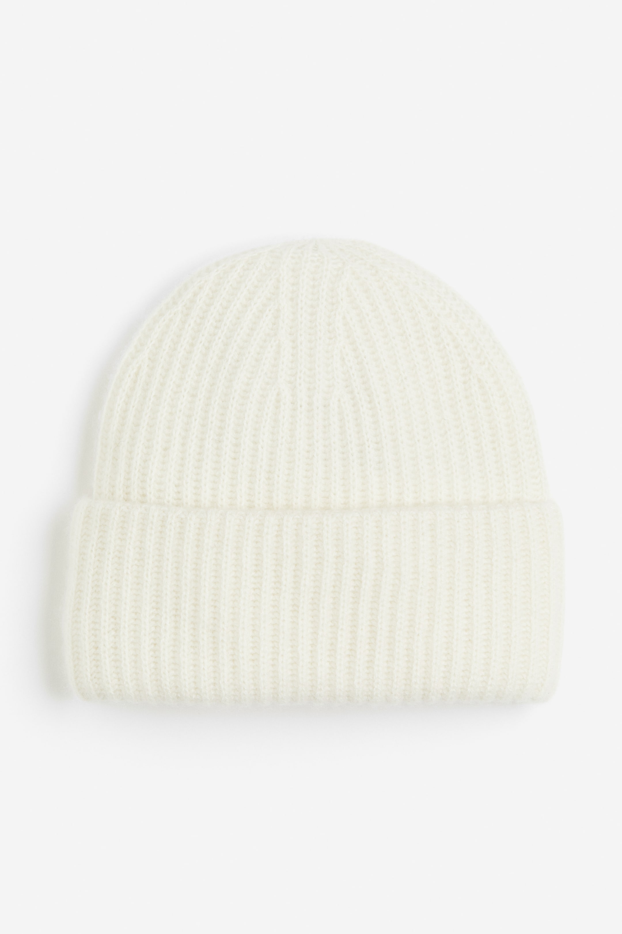 Rib-Knit Cashmere Beanie