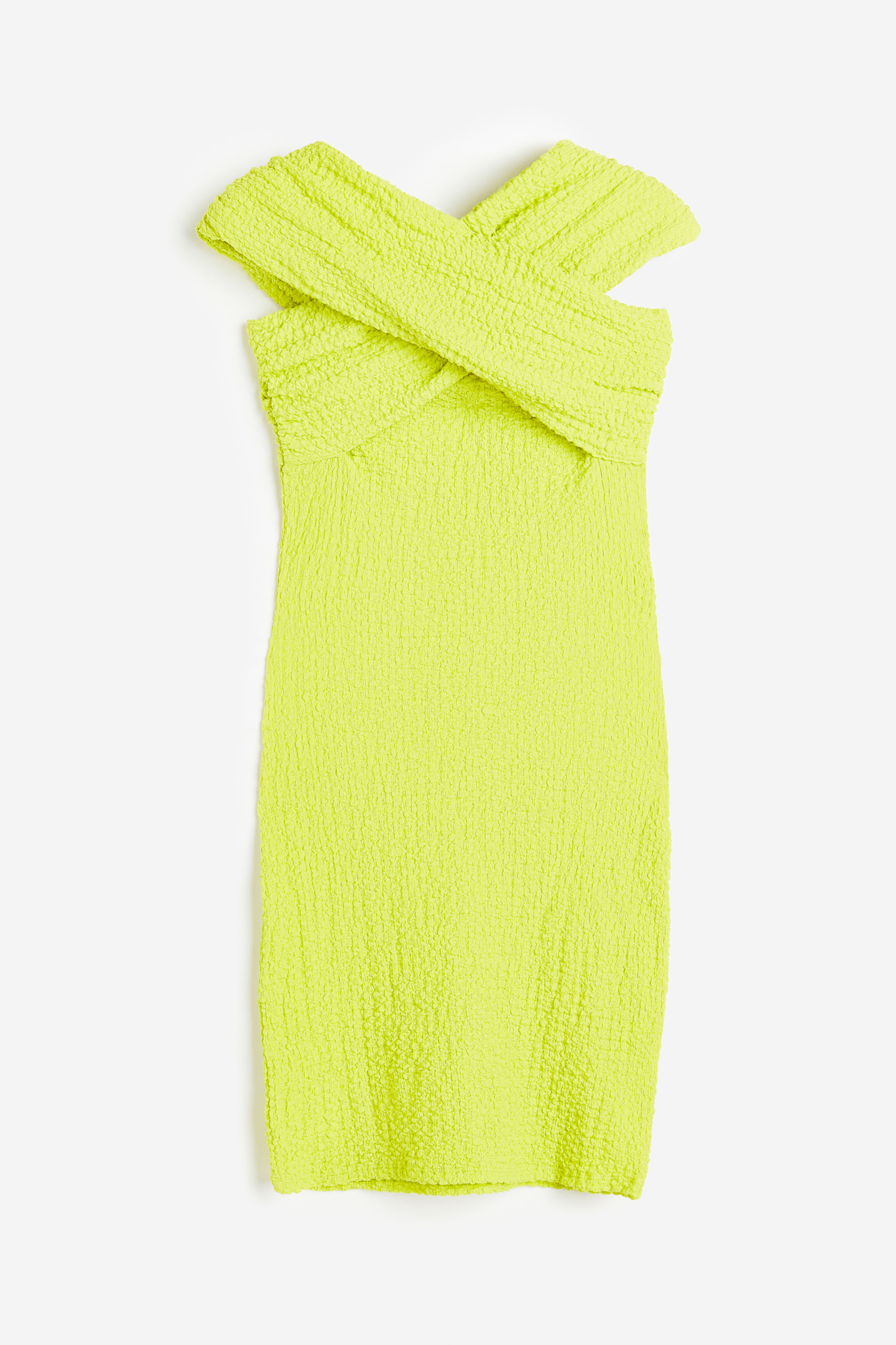 Neon off shoulder dress best sale