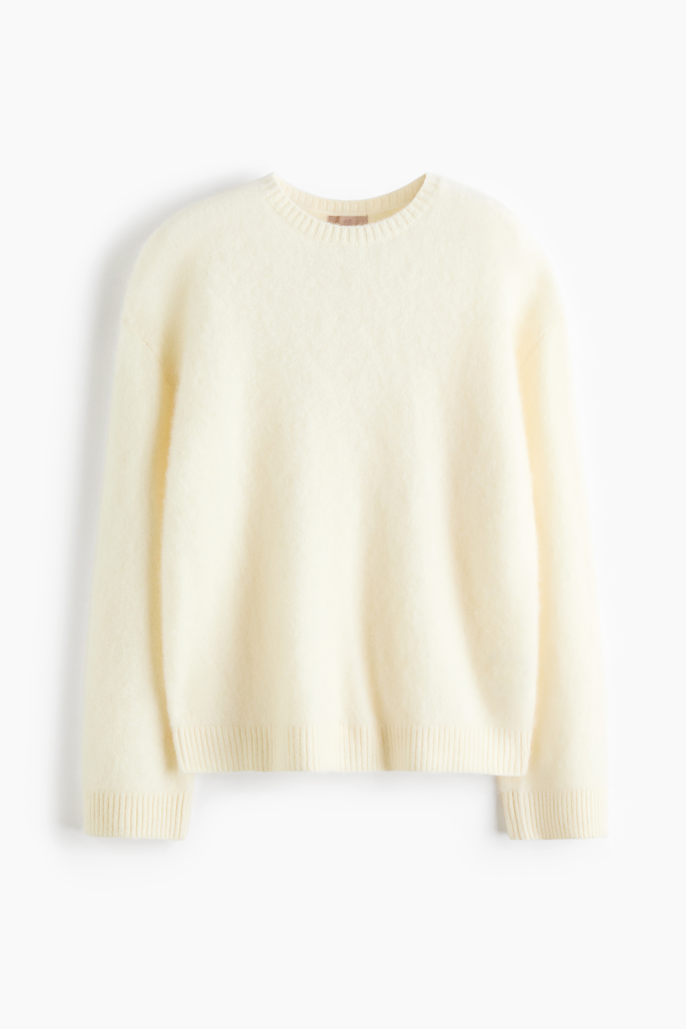 Pullover aus Kaschmirgemisch - Cremefarben/Dunkelgraumeliert