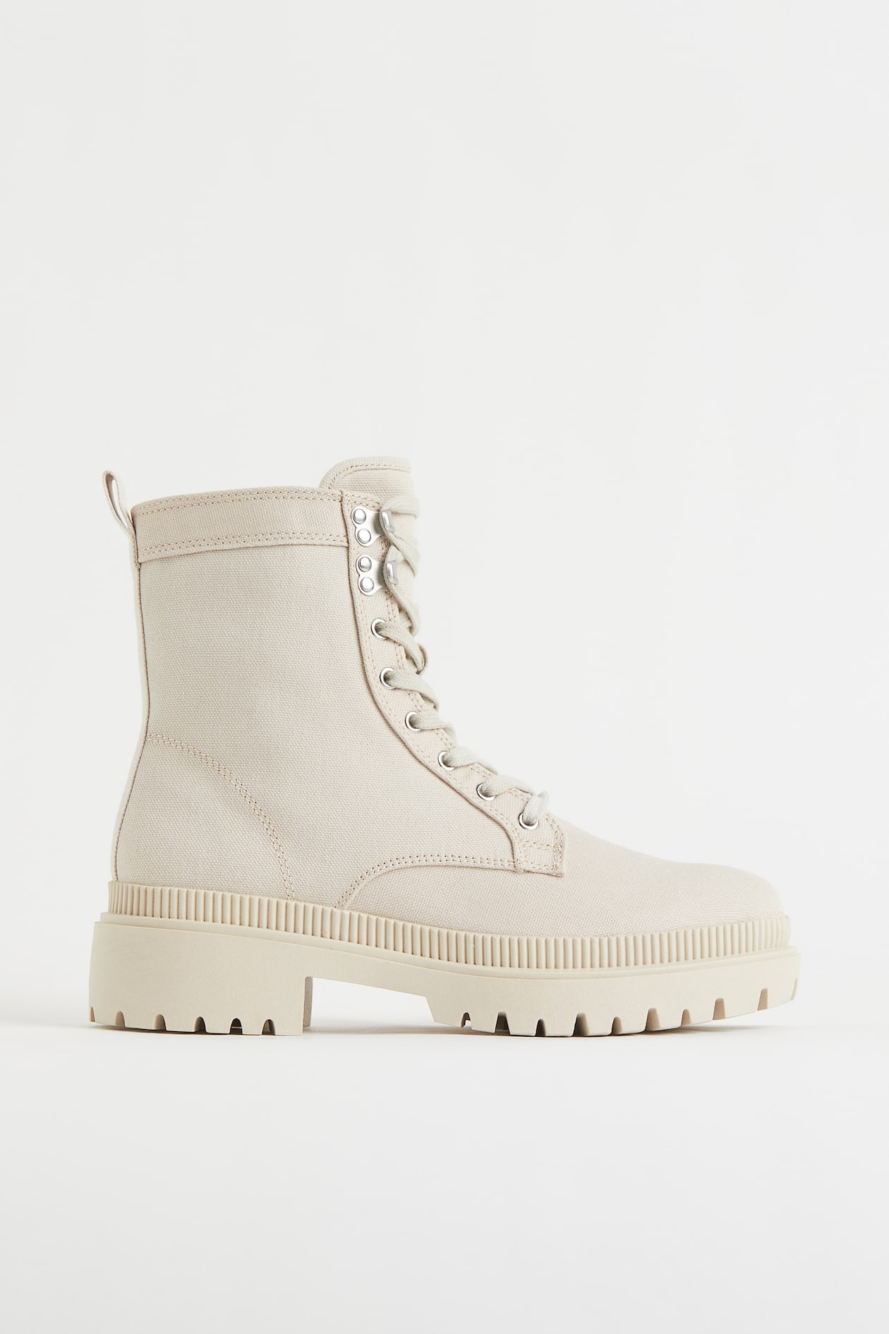 Canvas boots - Light beige - Ladies | H&M GB