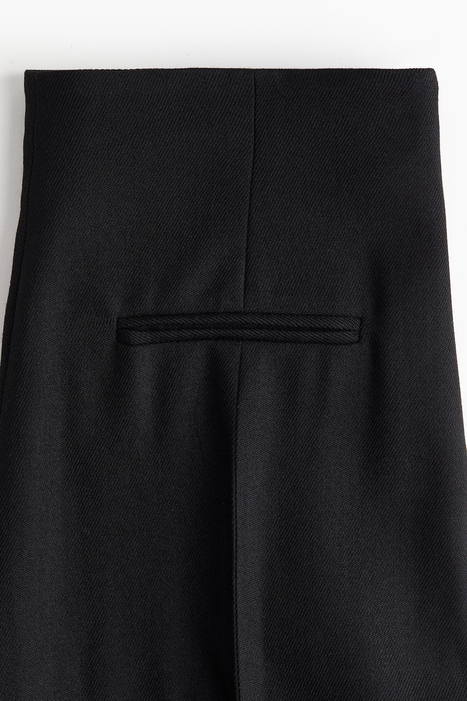 Slit-detail wool trousers - Black - 3