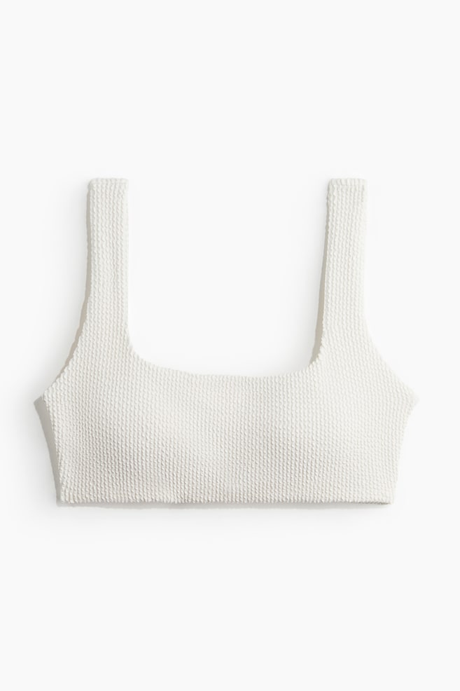 Padded bikini top - White/Black - 1