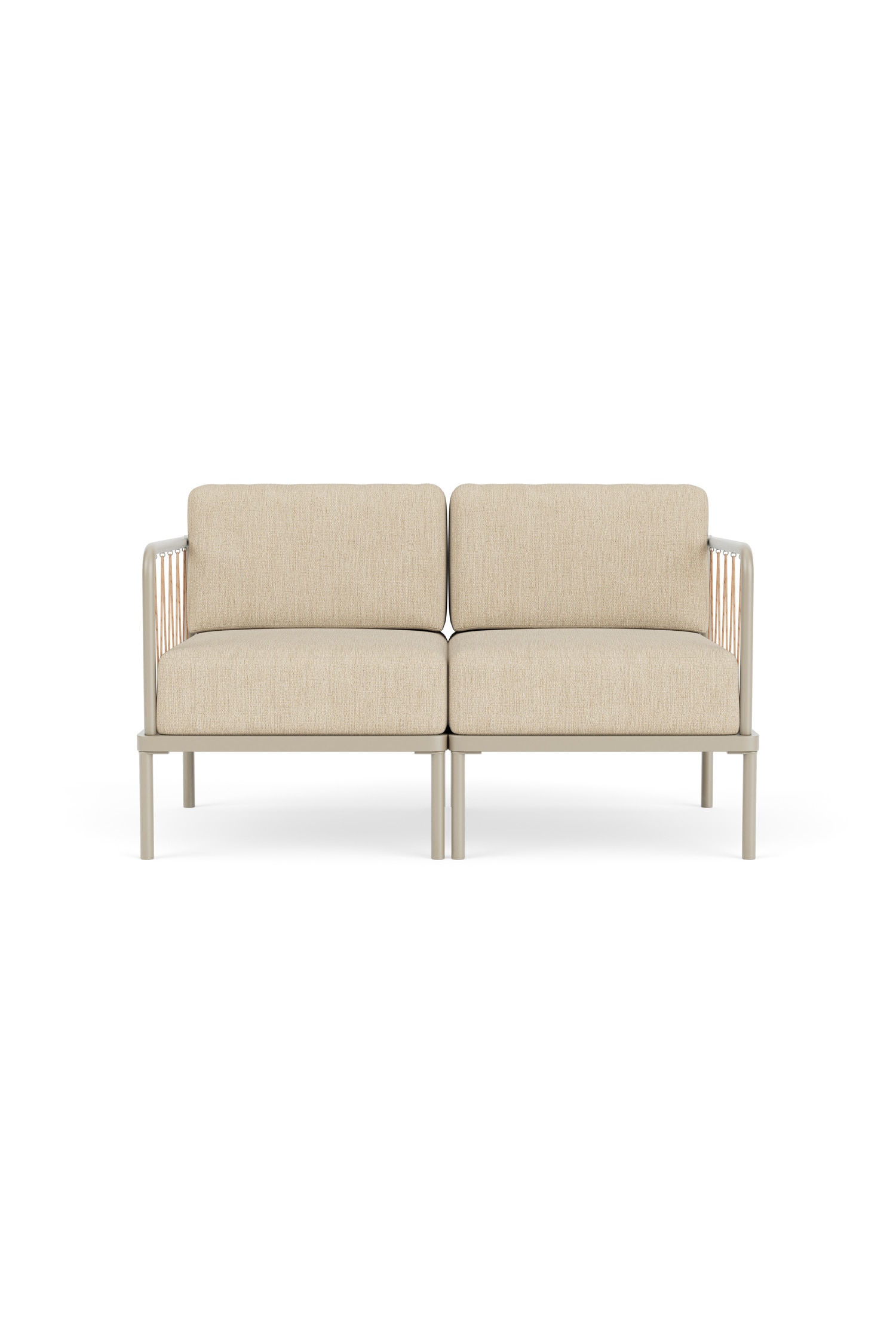 Hadley Gartensofa 2-sitzer - Marzipan/Sezame