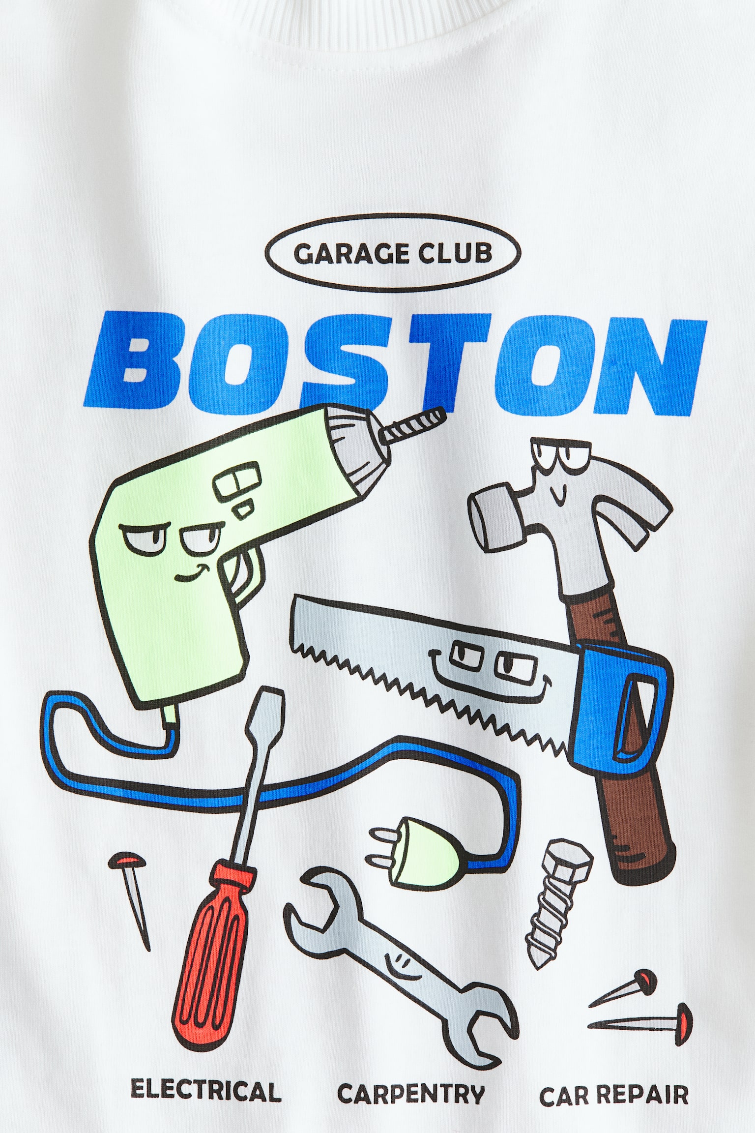 Printed T-shirt - White/Boston Garage Club/Black/NASA/Orange/Dinosaur/White/Chasin' Waves/Dusty yellow/Lion/Red/Joyful Ride - 2