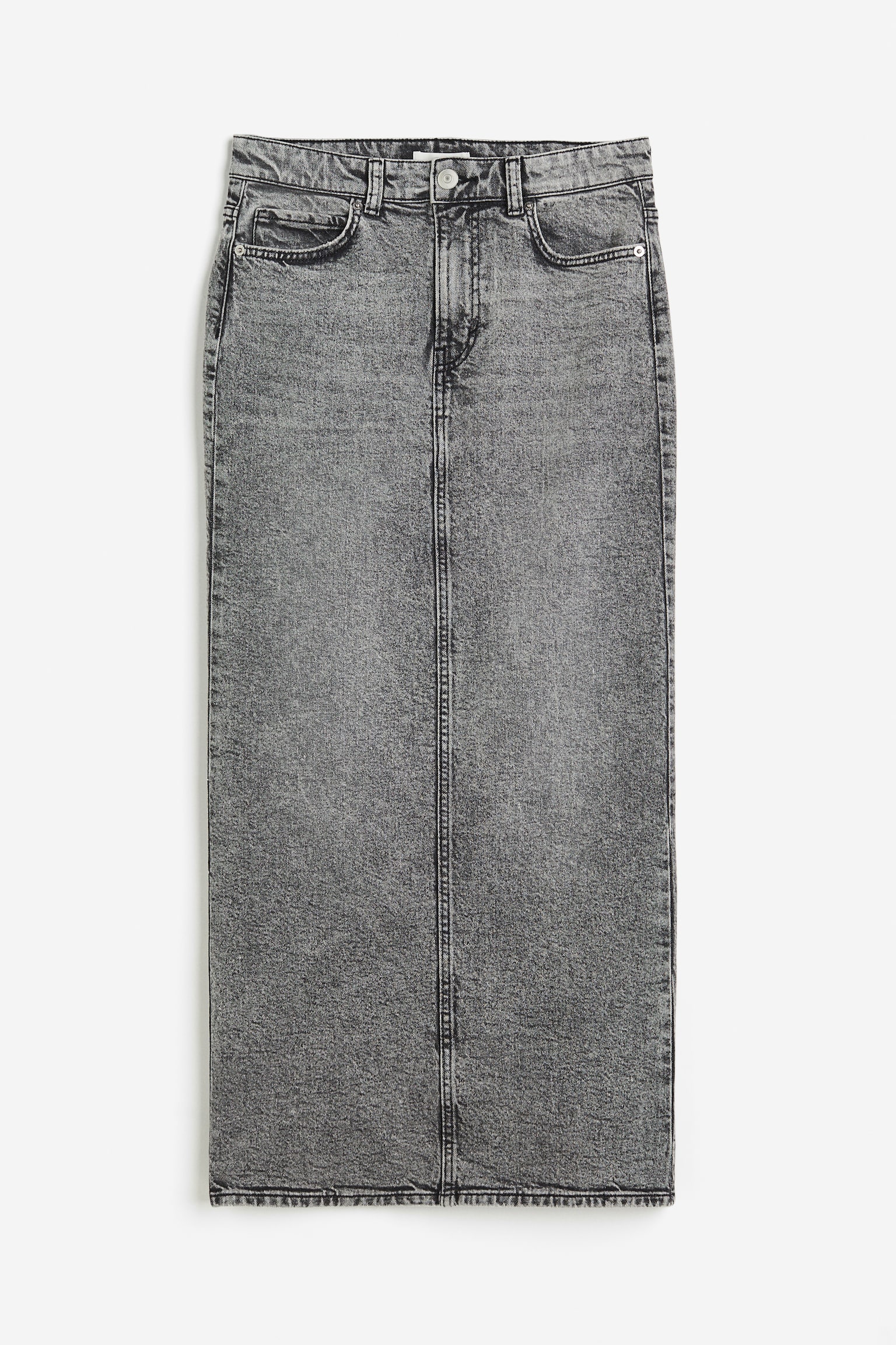 Denim Skirt - Denim grey/White - 2