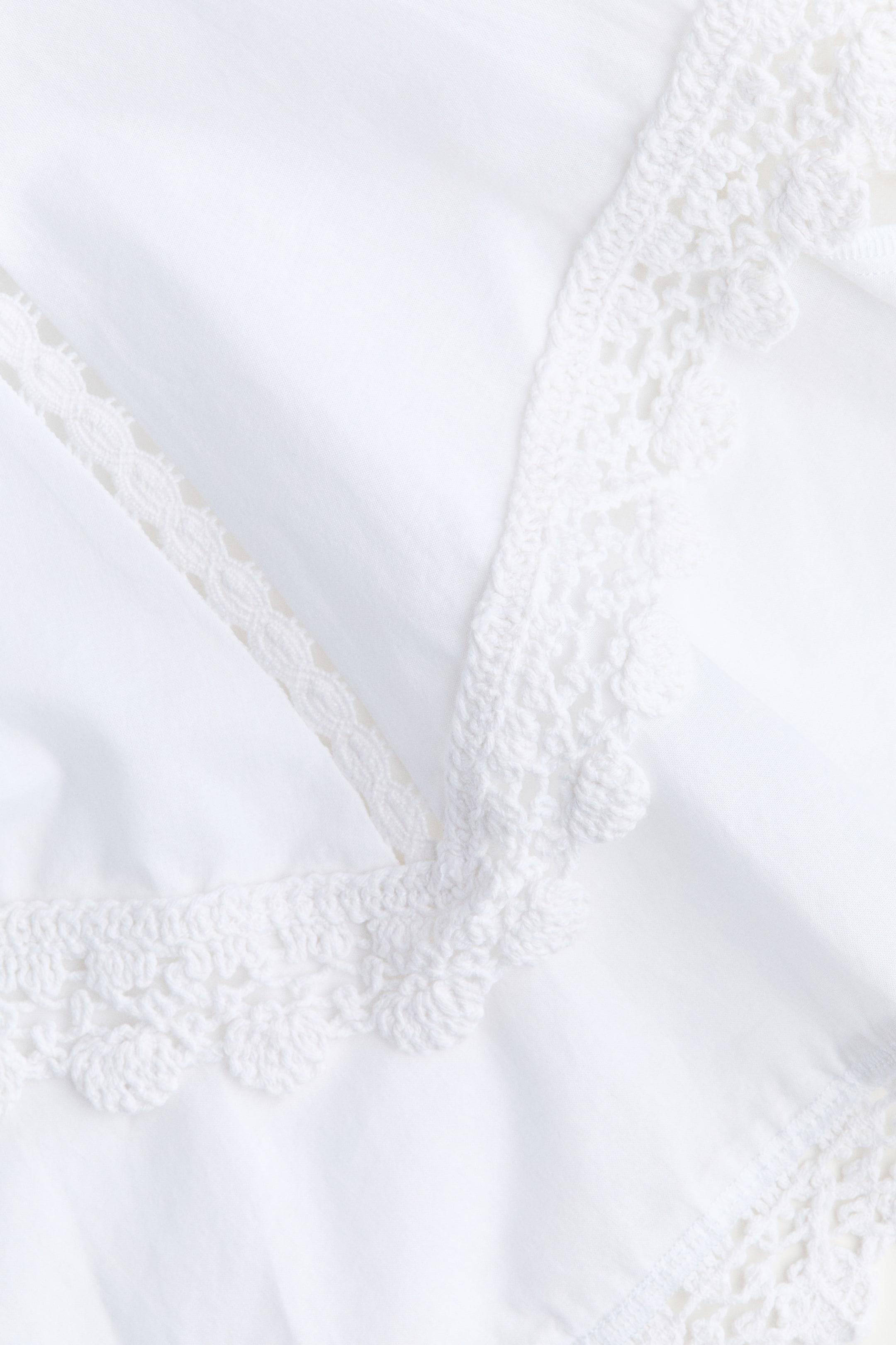 Robe en coton avec dentelle