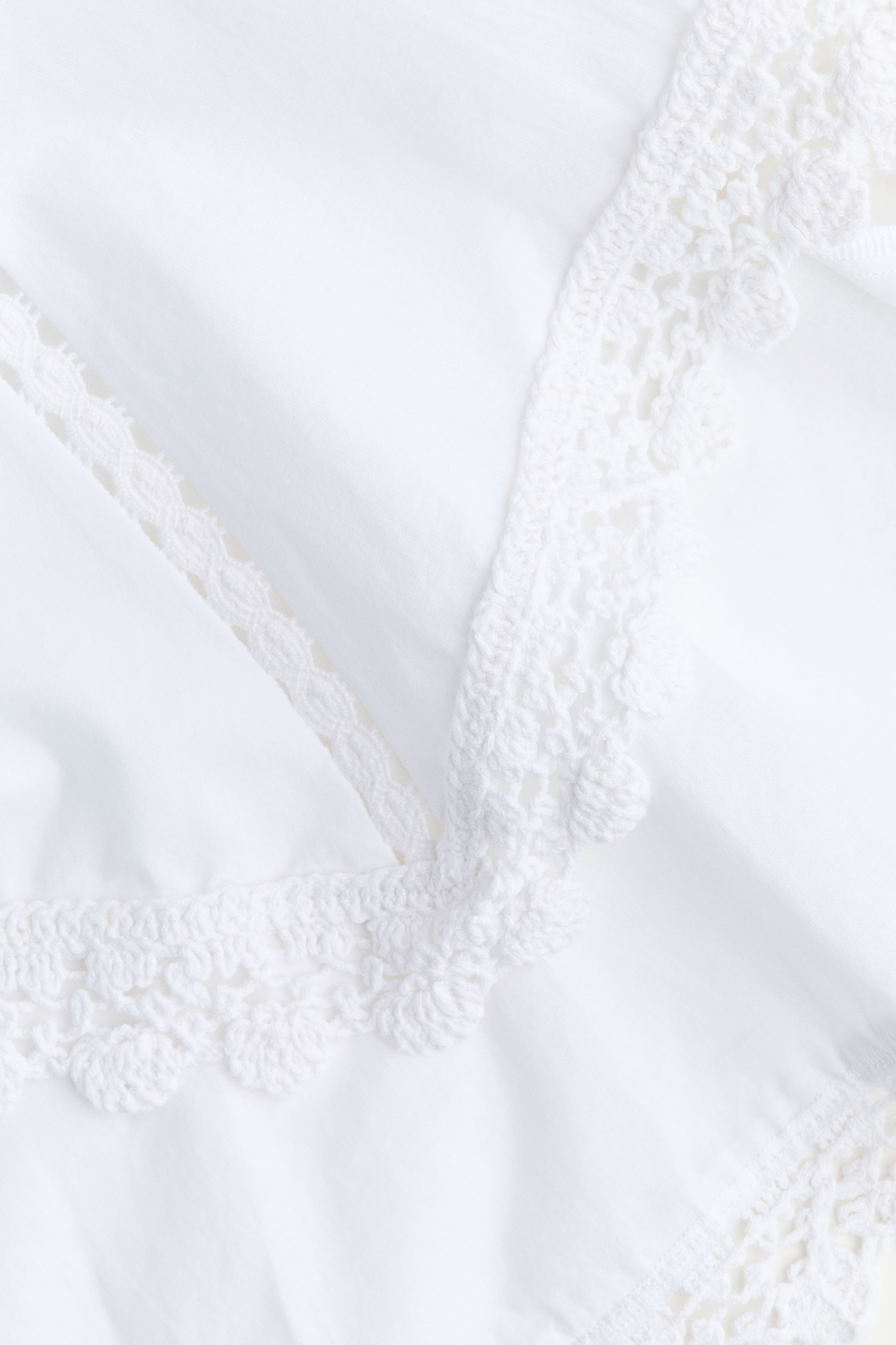 Lace-Inset Cotton Dress