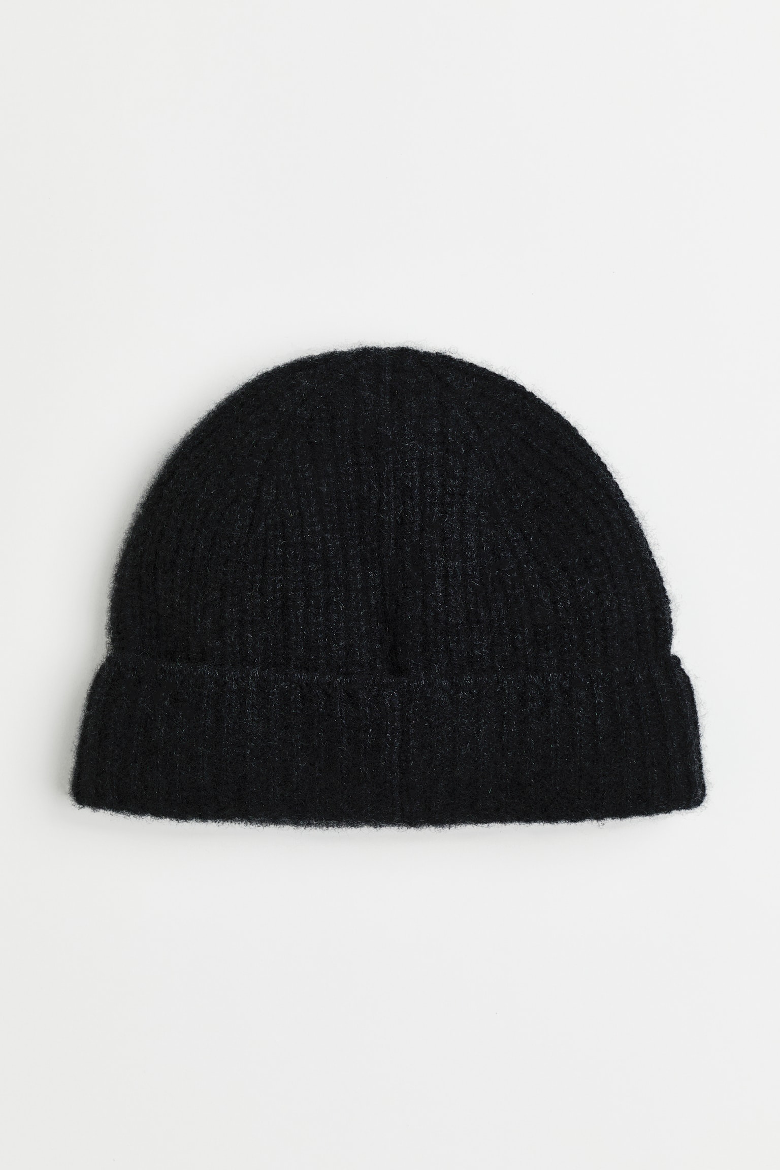 Rib-knit cashmere hat - Black/Grey marl/Dark blue - 1