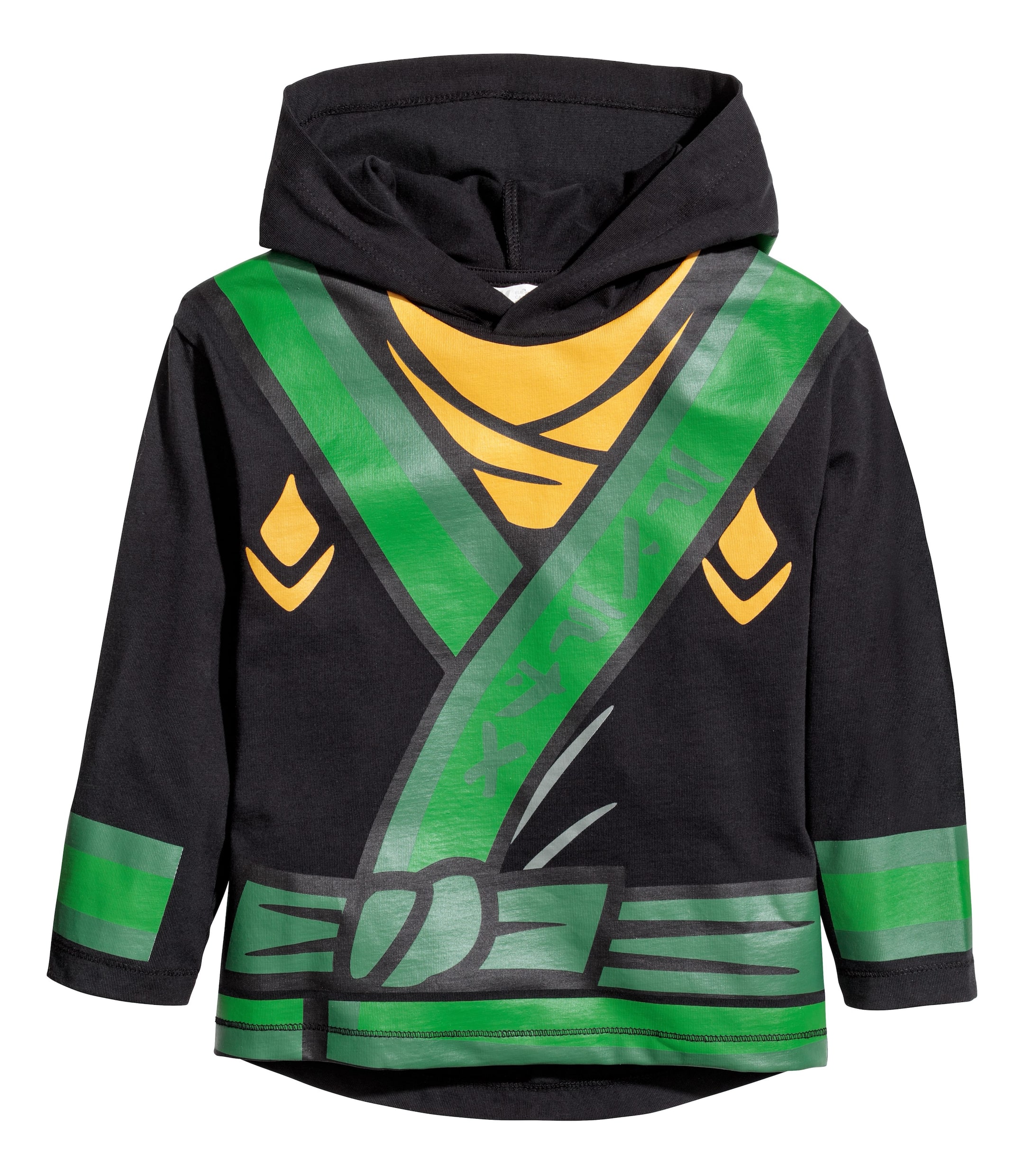 View larger image: Jersey hooded top - Black/Lego - Kids | H&M GB 1