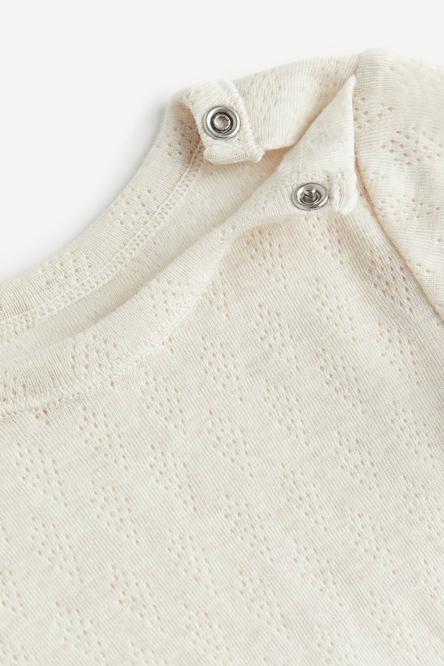 Merino Wool Bodysuit - Light beige - 3